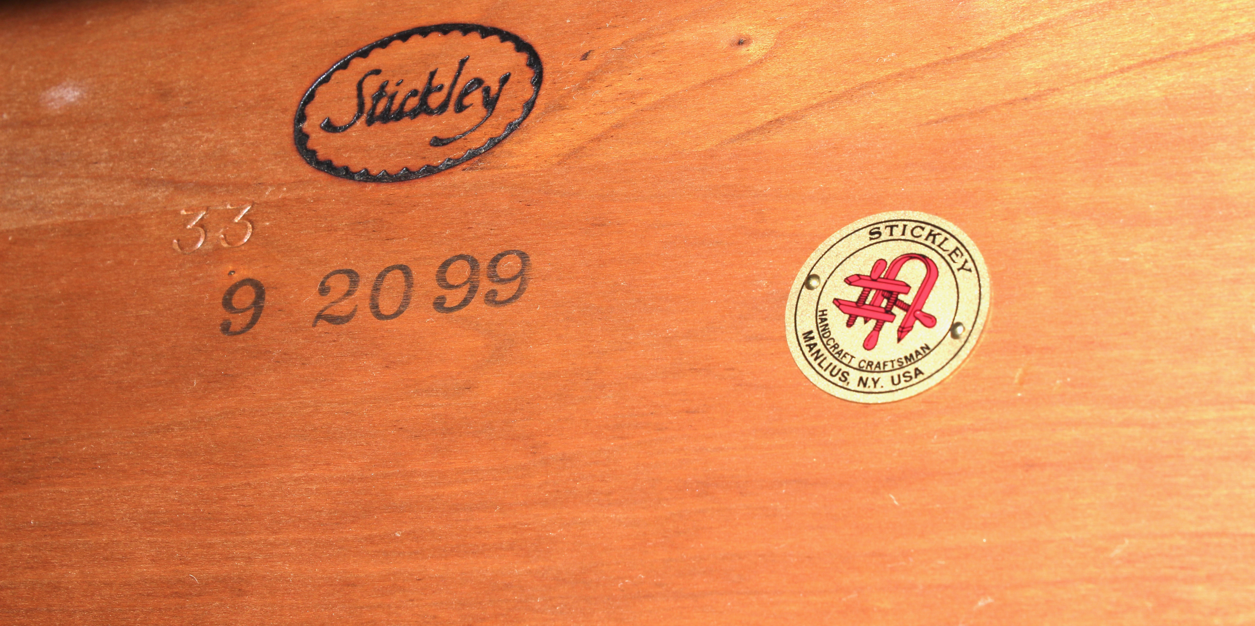 Stickley Mission Style Cherry Dining Table with Eight Chairs