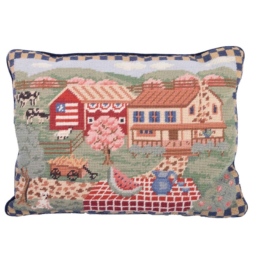 Handcrafted Needlepoint Pillow