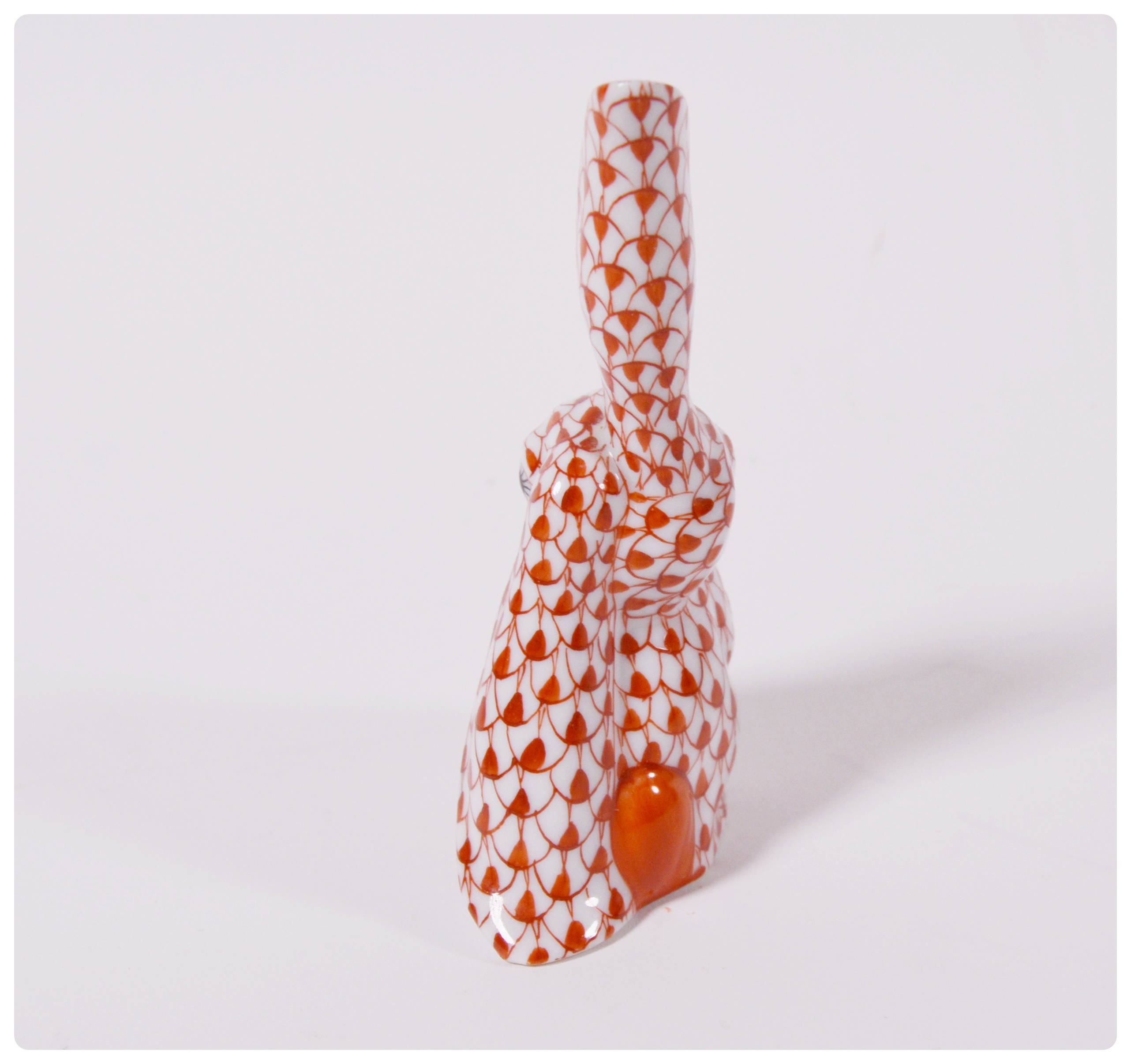 Herend Long Eared Rabbit Porcelain Figurine