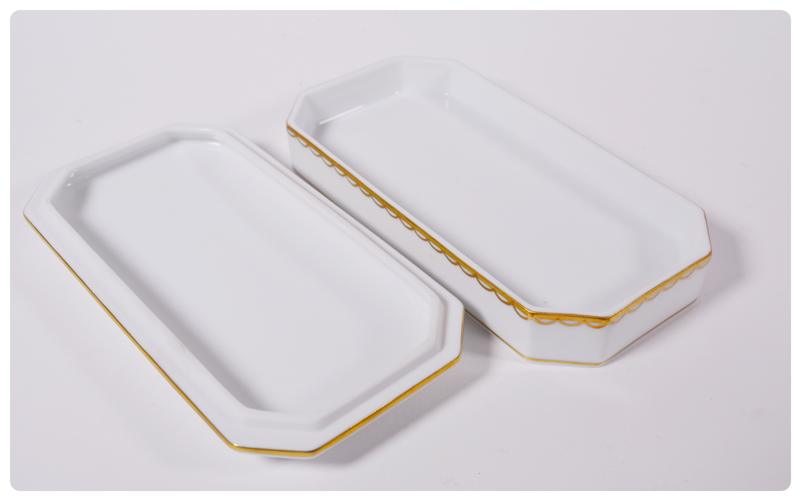 Herend First Edition Leopard Oblong Porcelain Trinket Box