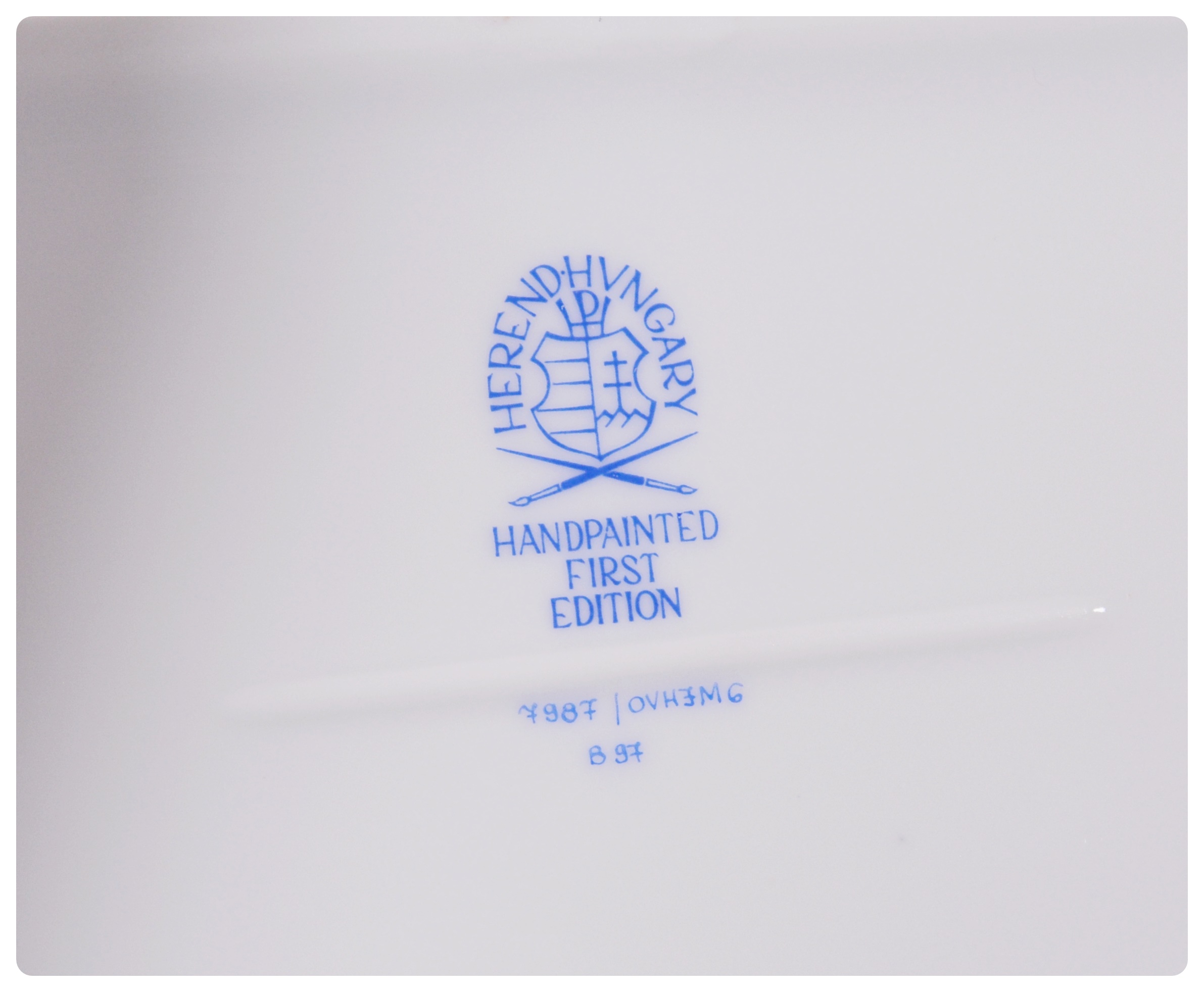 Herend First Edition Leopard Oblong Porcelain Trinket Box