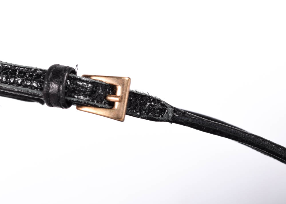 Prada Black Leather Wedge Sandals