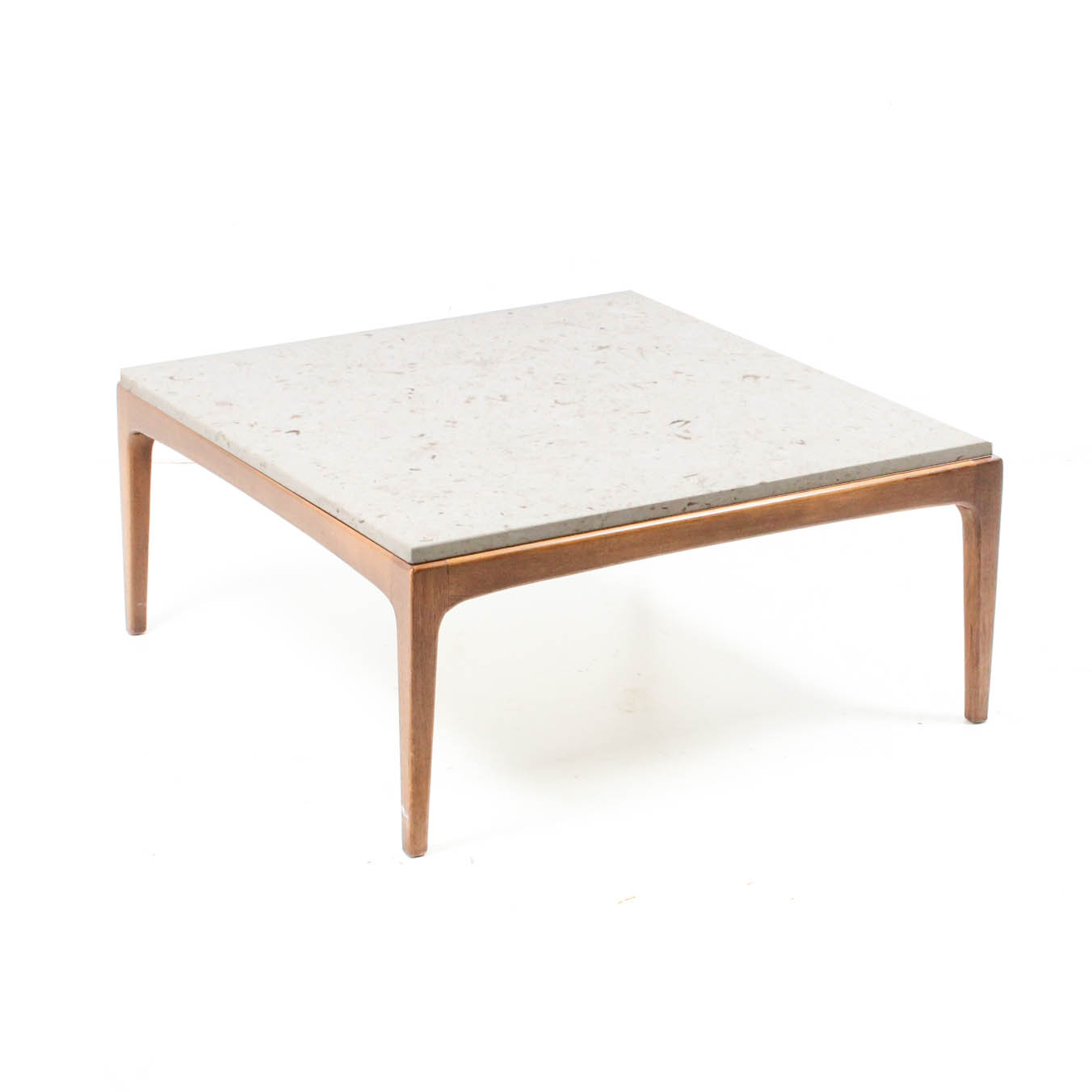 Danish Modern Marble Top Coffee Table