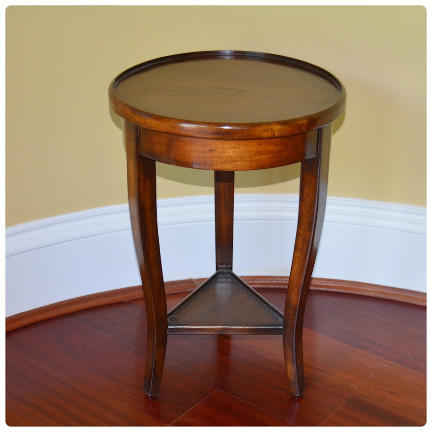 Round Wood Accent Table by Sarreid Ltd.