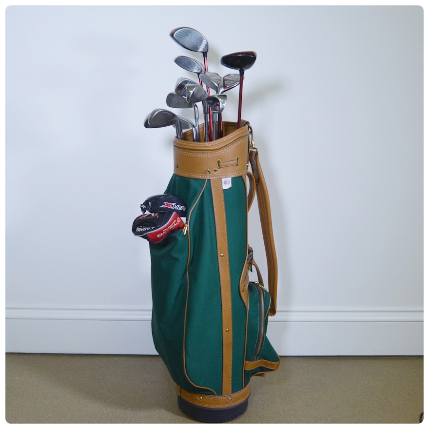 Left Handed Callaway Golf Clubs and Hot Z Golf Bag