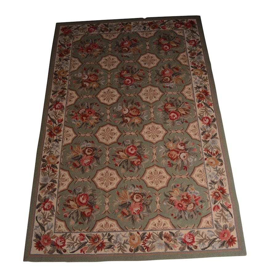 Tufted Petit Point Chinese Wool Area Rug