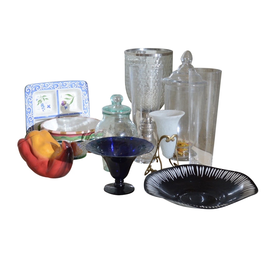 Decorative Glass Vases and Bowls