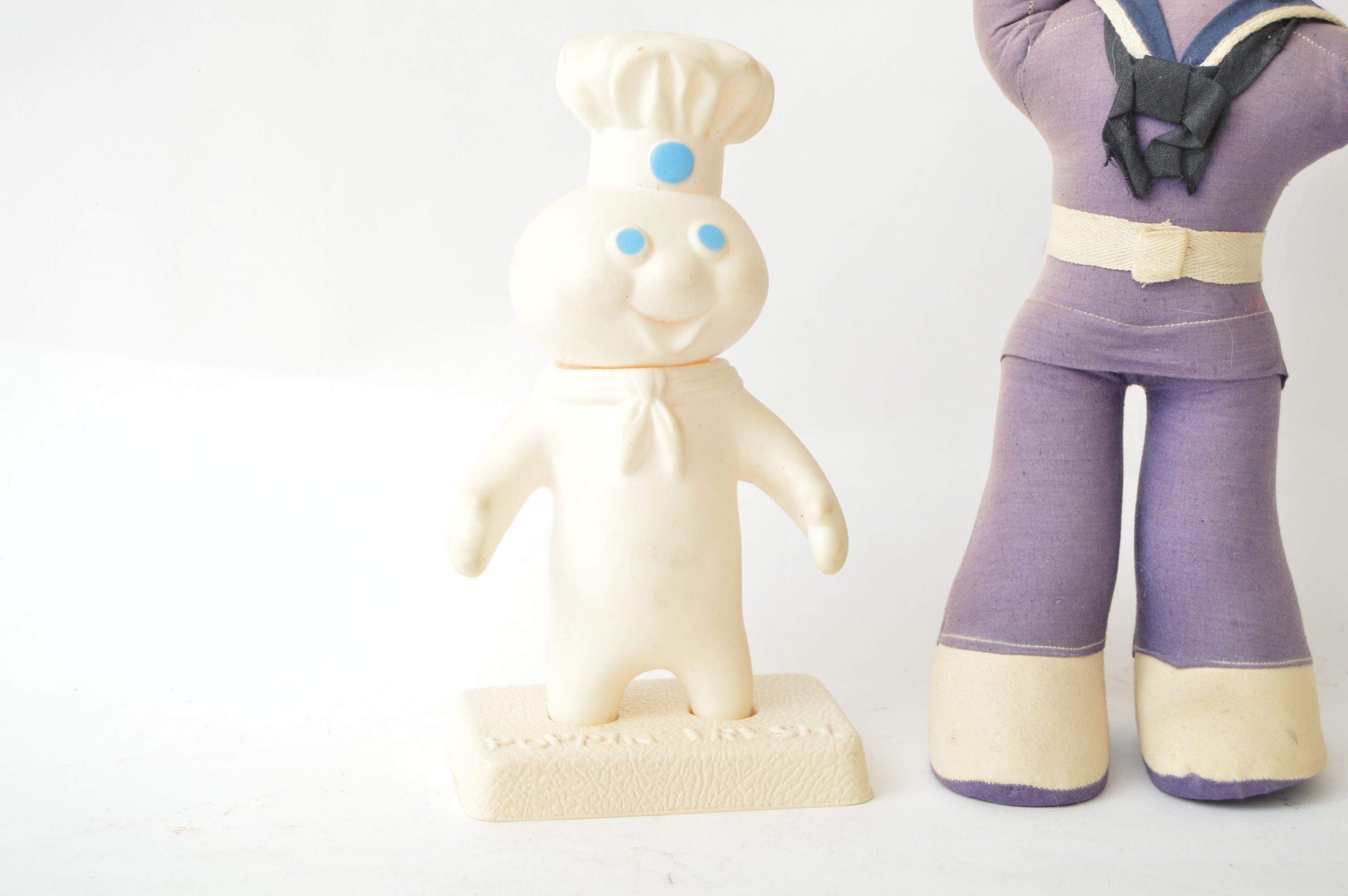 Pillsbury Poppin' Fresh Doll and Vintage Sailor Doll