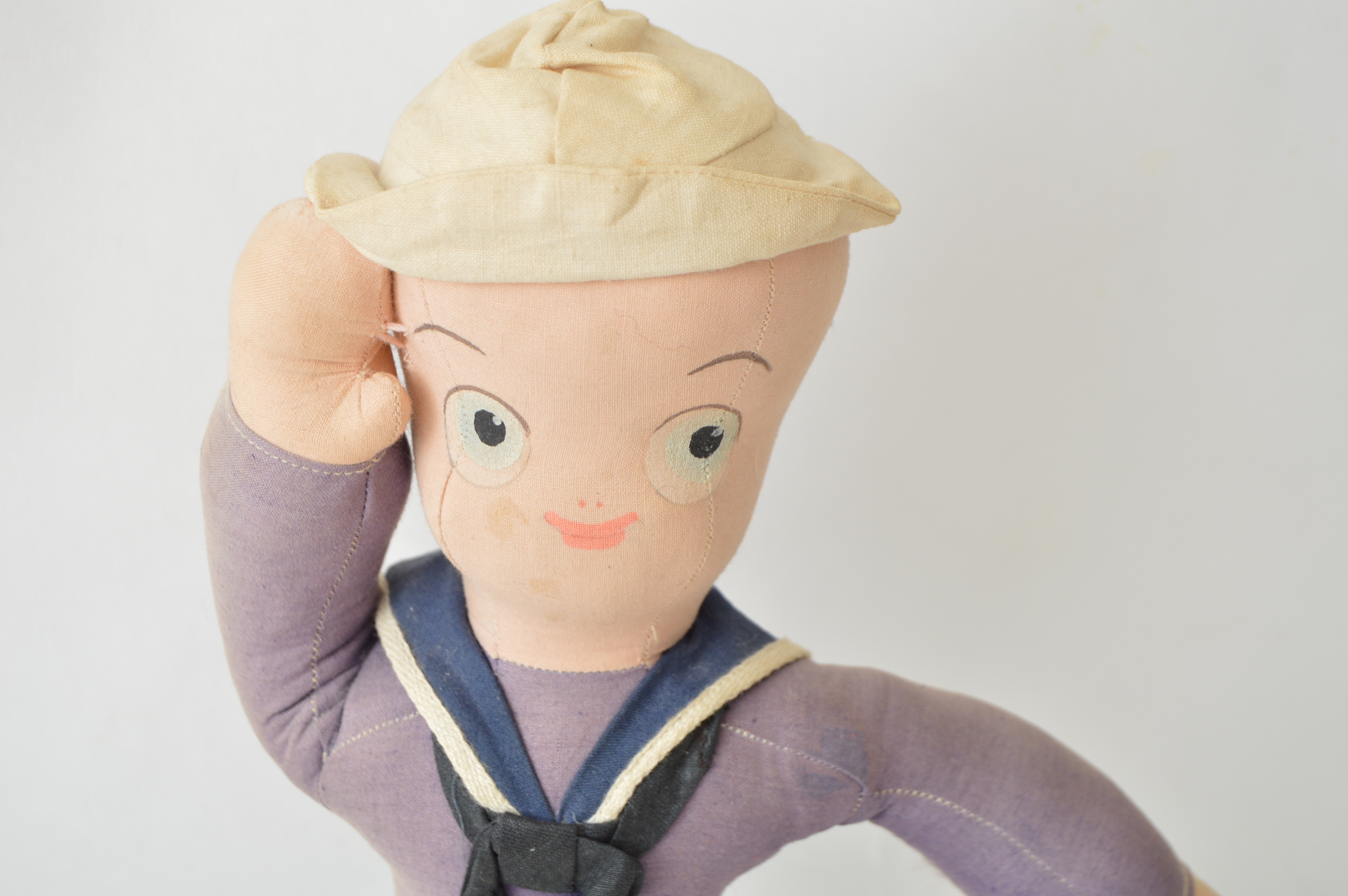 Pillsbury Poppin' Fresh Doll and Vintage Sailor Doll