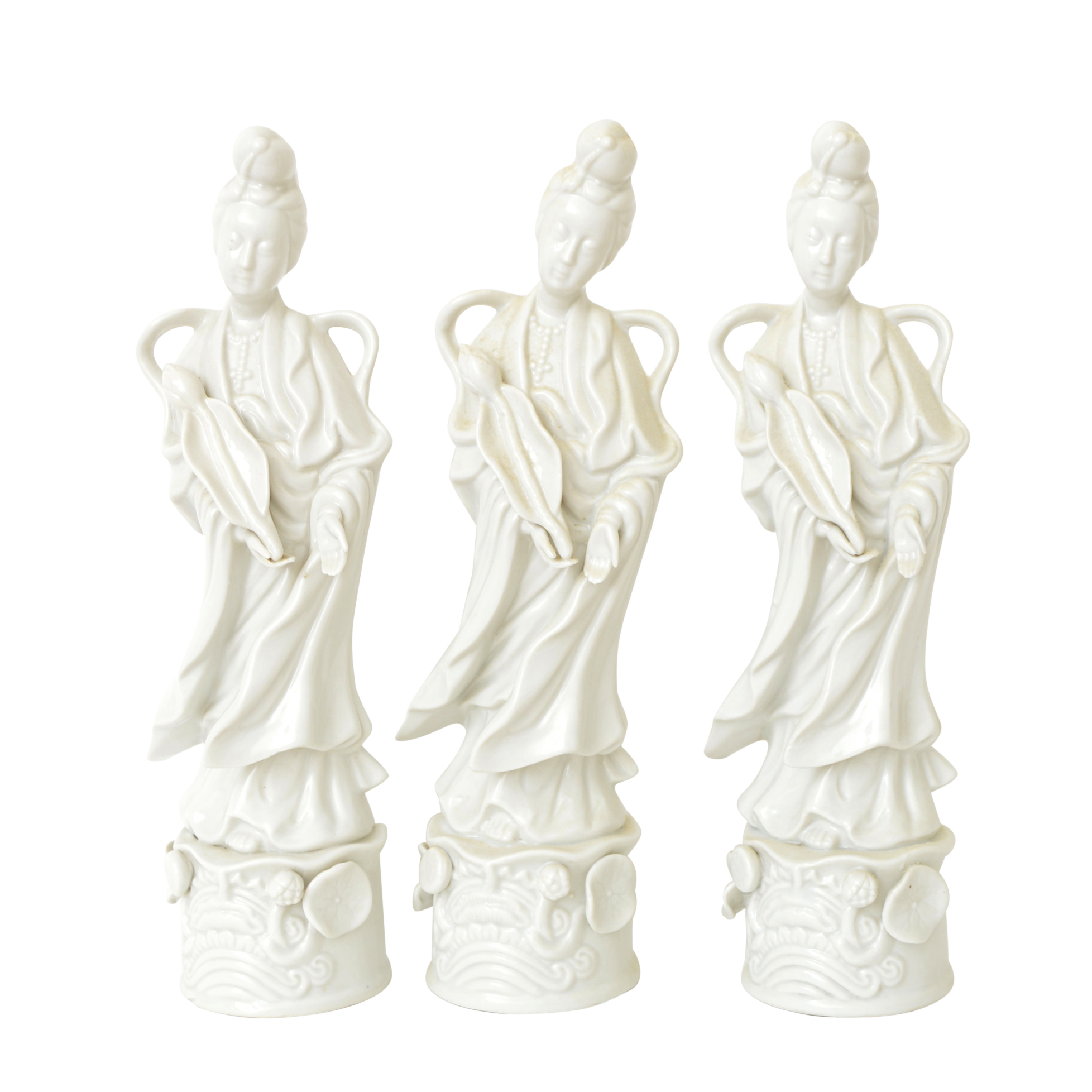 Blanc de Chine Guanyin Figurines