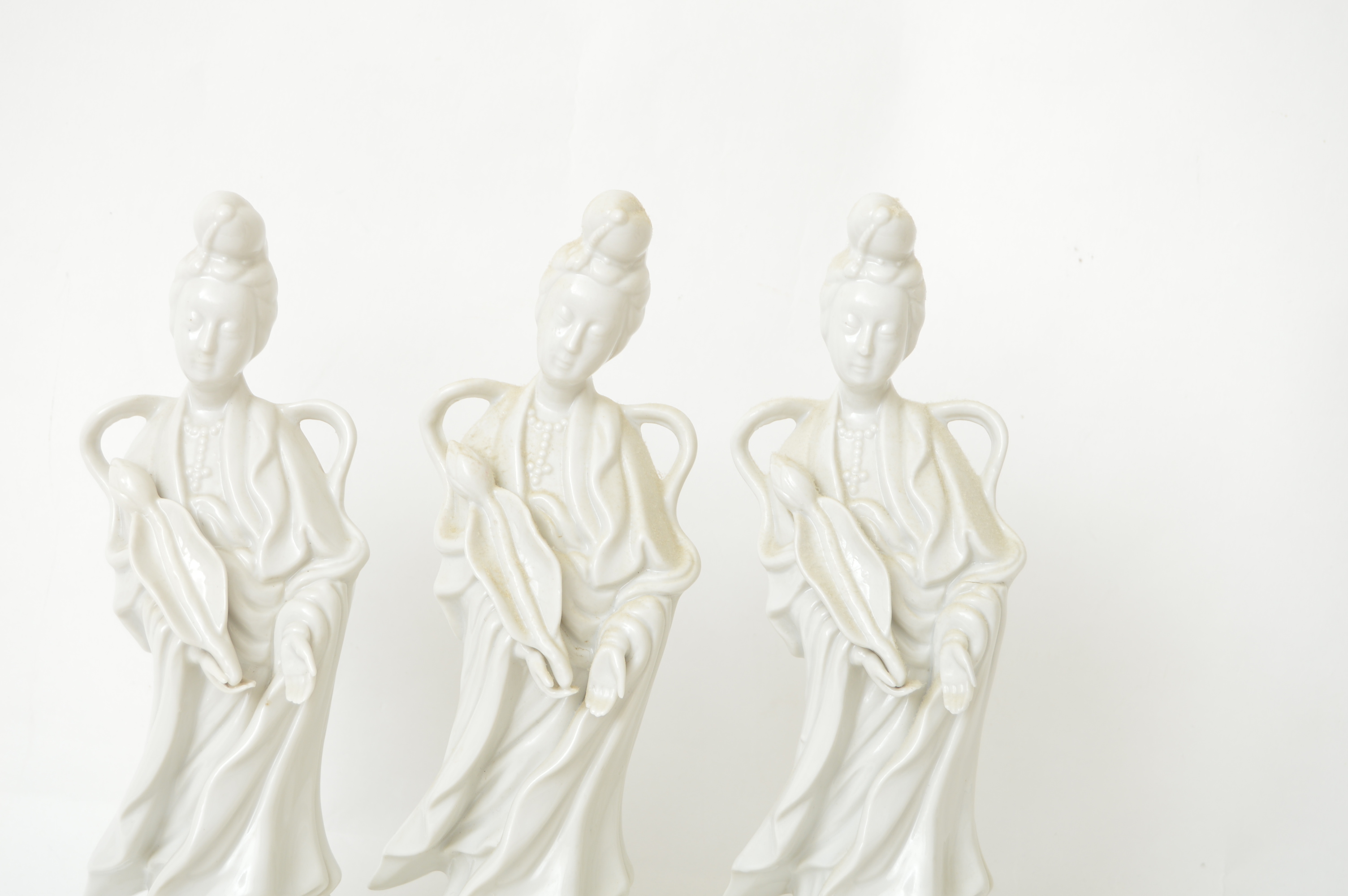 Blanc de Chine Guanyin Figurines