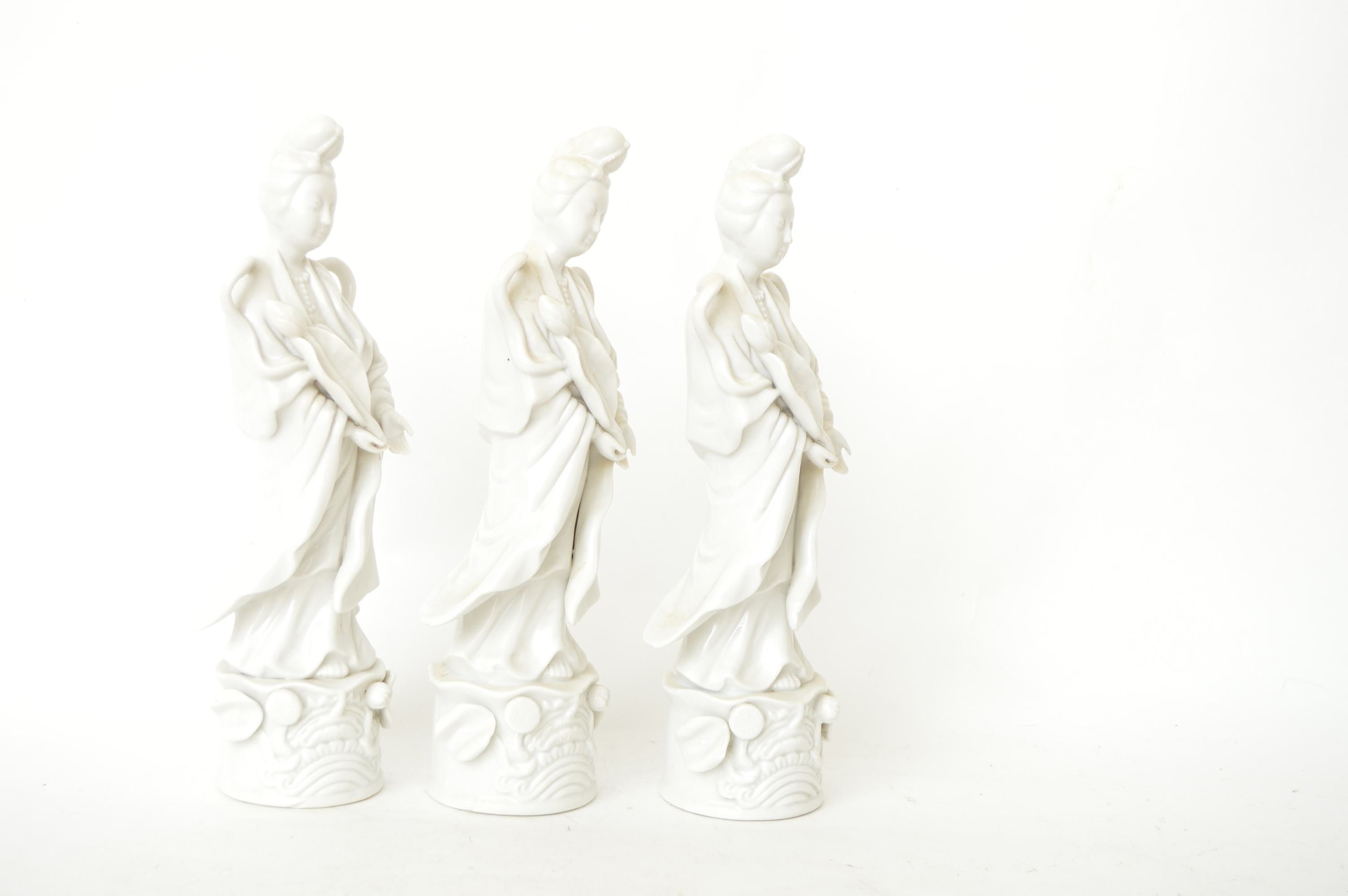 Blanc de Chine Guanyin Figurines