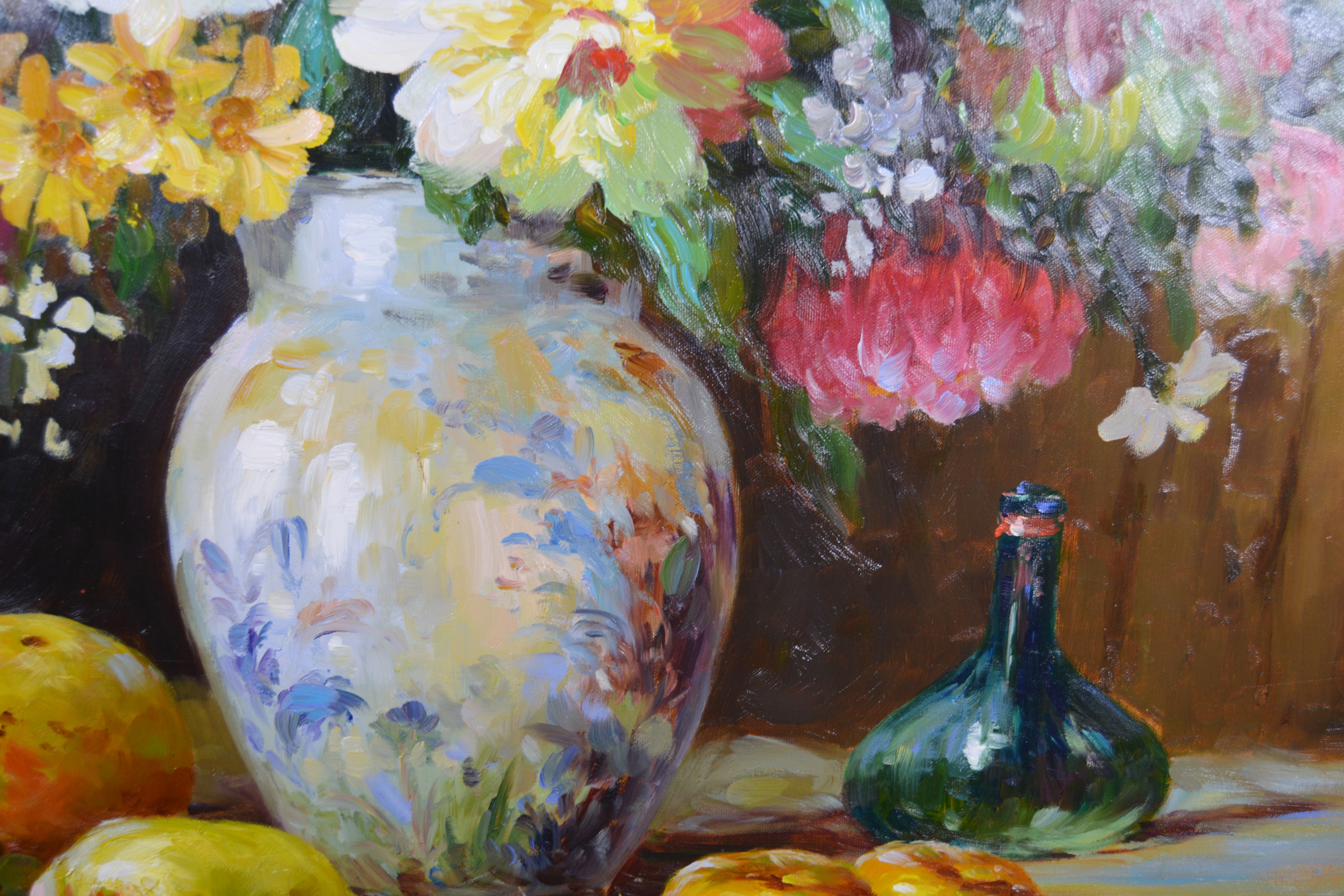 Jonathan Liam Original Oil Painting of Floral Still Life