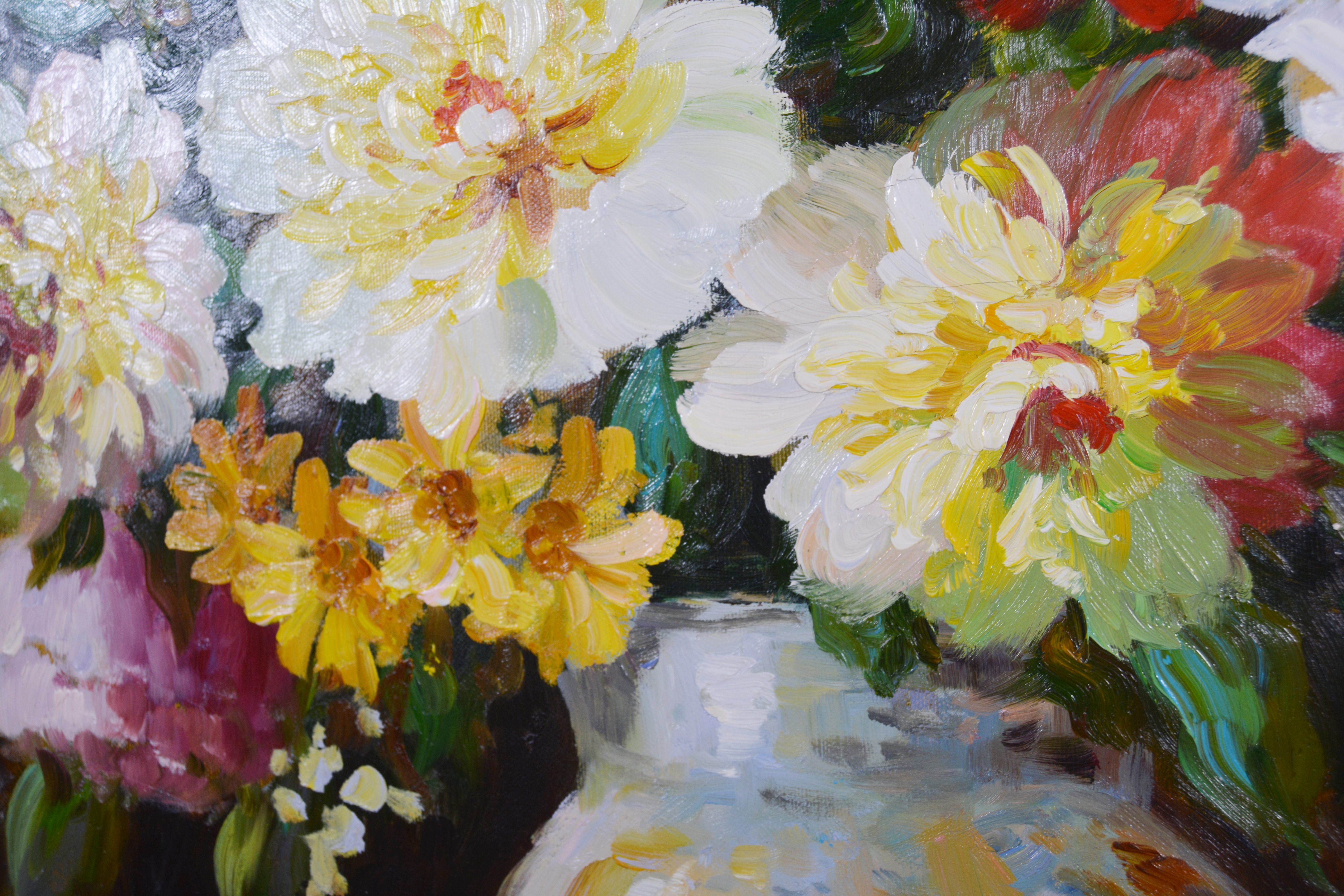 Jonathan Liam Original Oil Painting of Floral Still Life