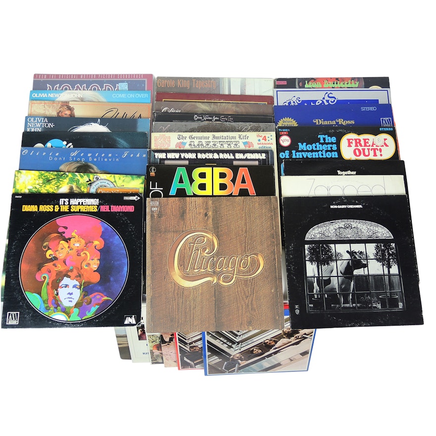 Classic Rock Vinyl LP Records from 1960s and 70s