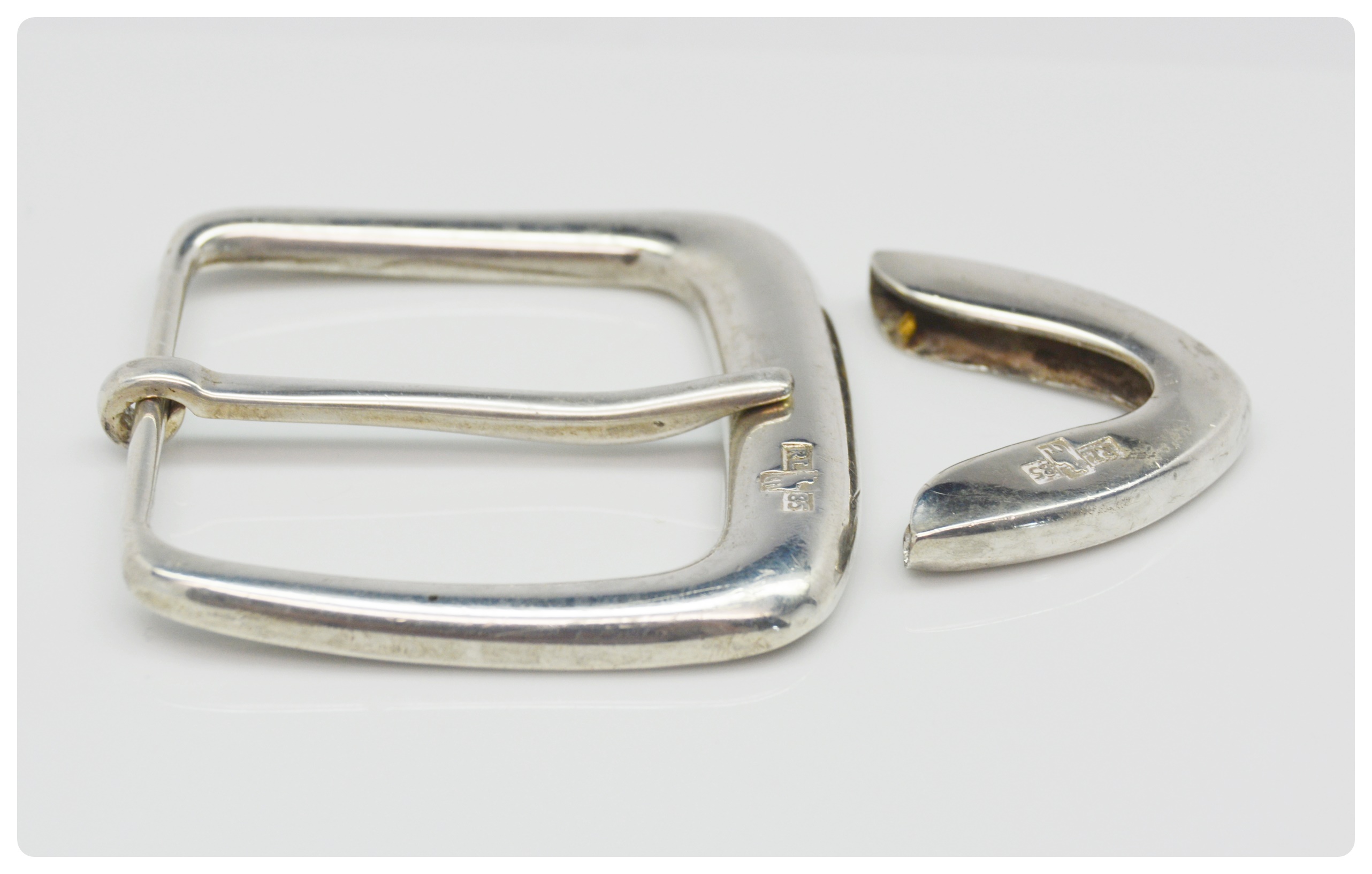 Sterling Silver Ralph Lauren Belt Buckle and Tab