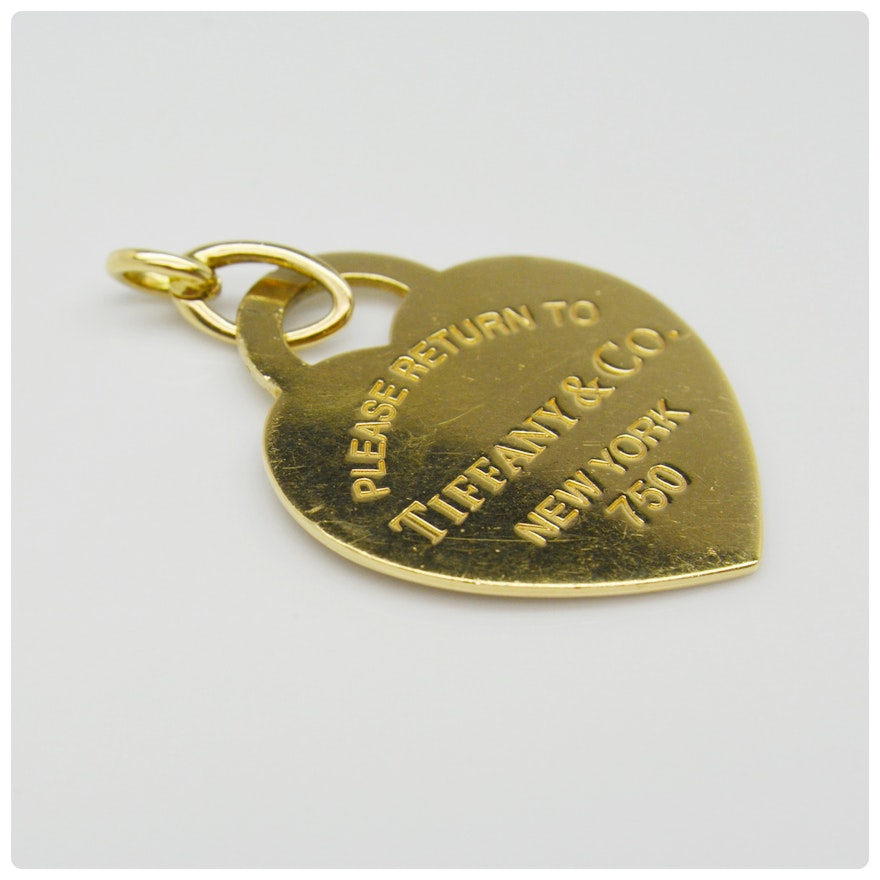 Tiffany & Co. 18K Yellow Gold "Return To Tiffany" Heart Pendant