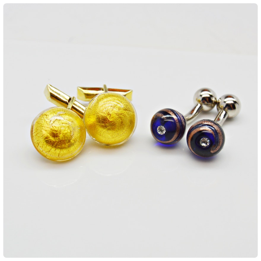 Art Glass Cufflinks