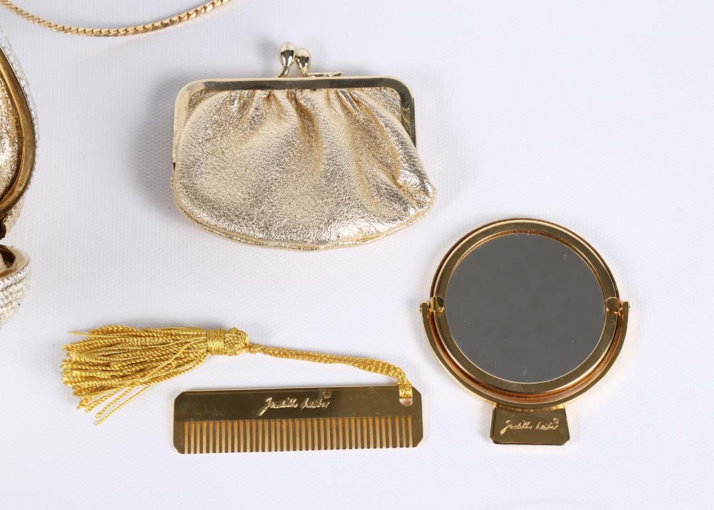 Judith Leiber Austrian Crystal Serpent Minaudière Evening Clutch Purse