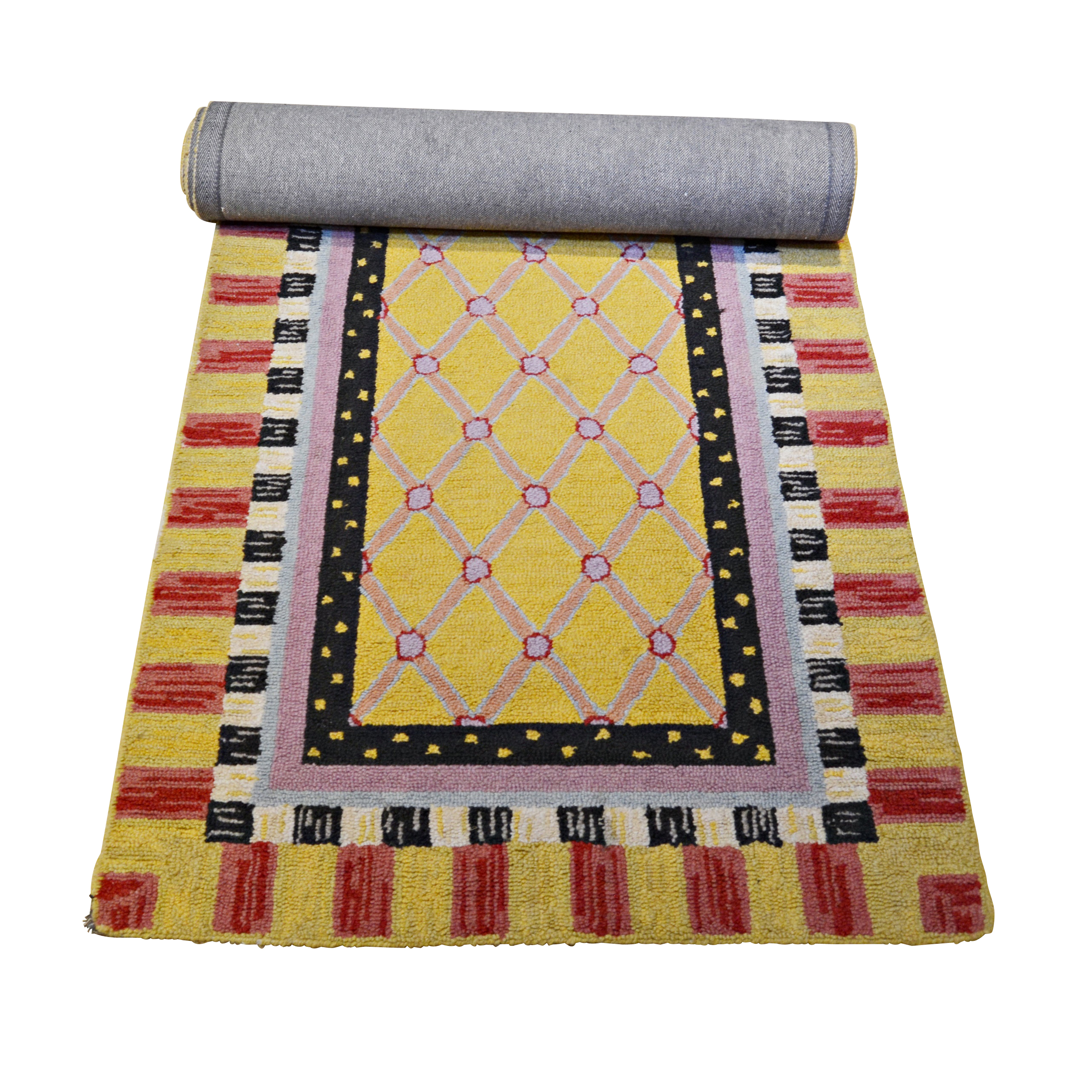 MacKenzie-Childs Tufted Hand Hooked Wool Runner Rug