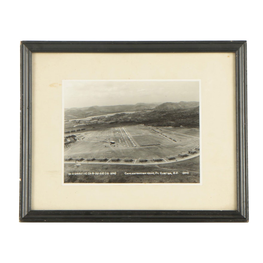 Mid 20th Century Gelatin-Silver Photograph of a U.S. Military Base in Panama