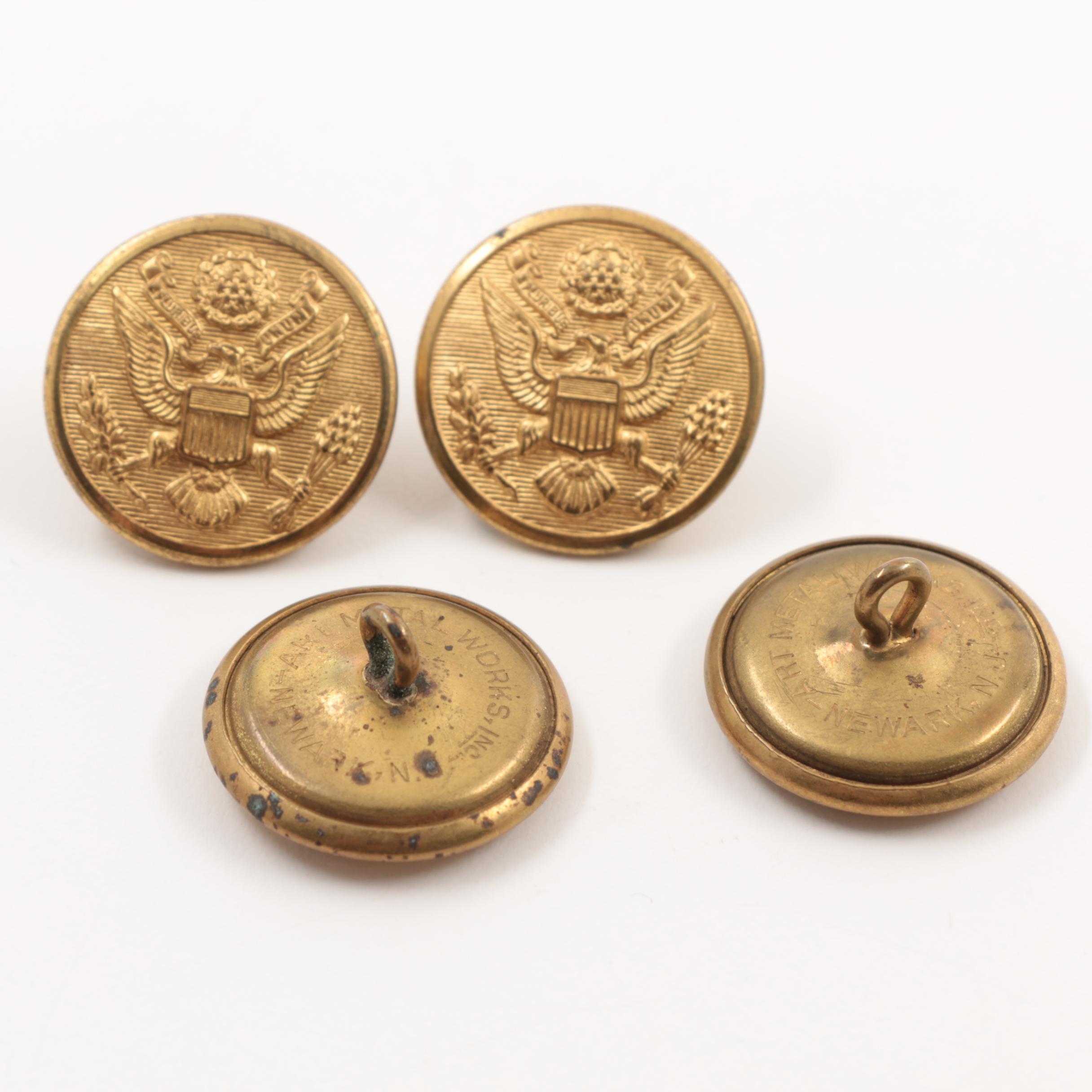 Civil War And WWI Military Uniform Buttons