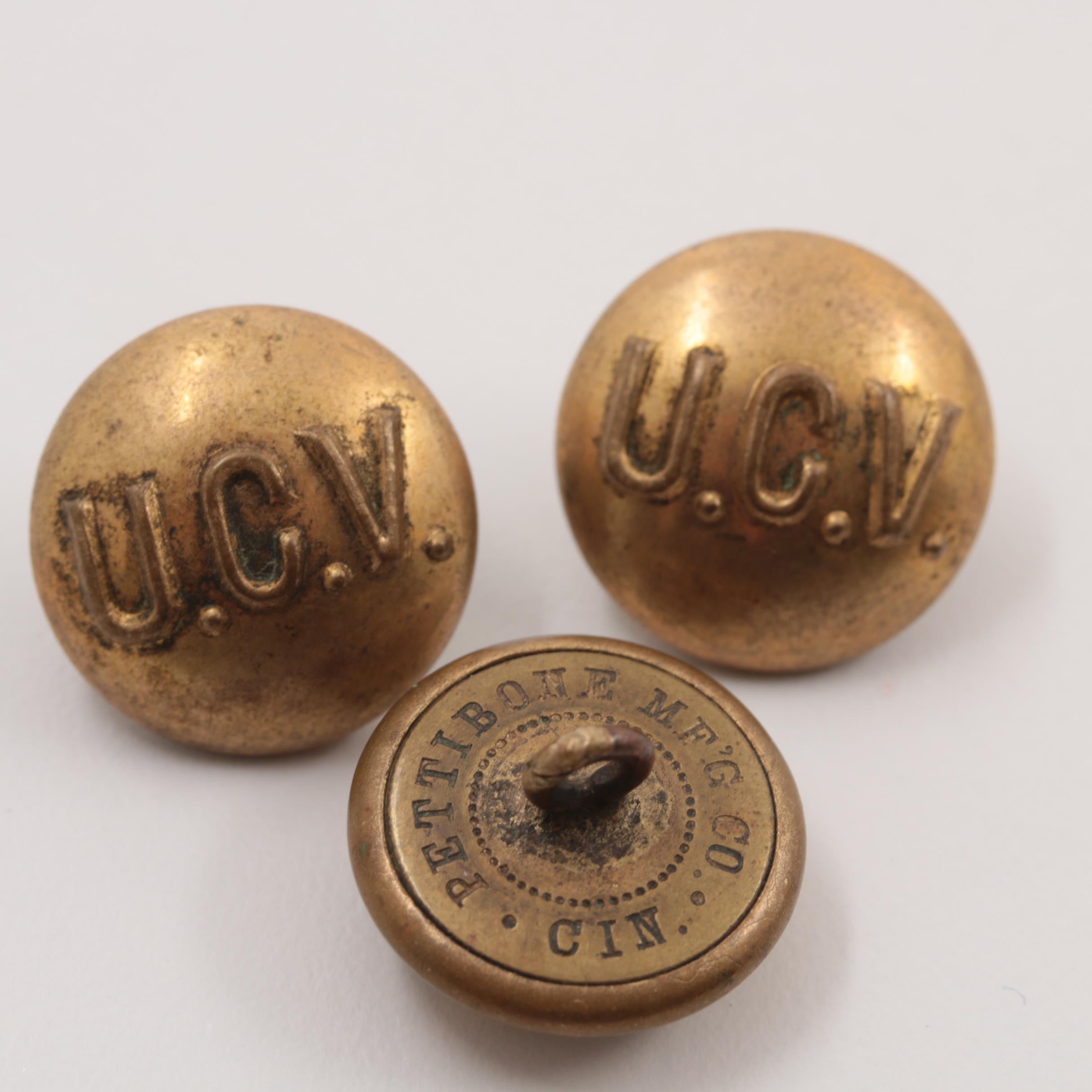 Civil War And WWI Military Uniform Buttons