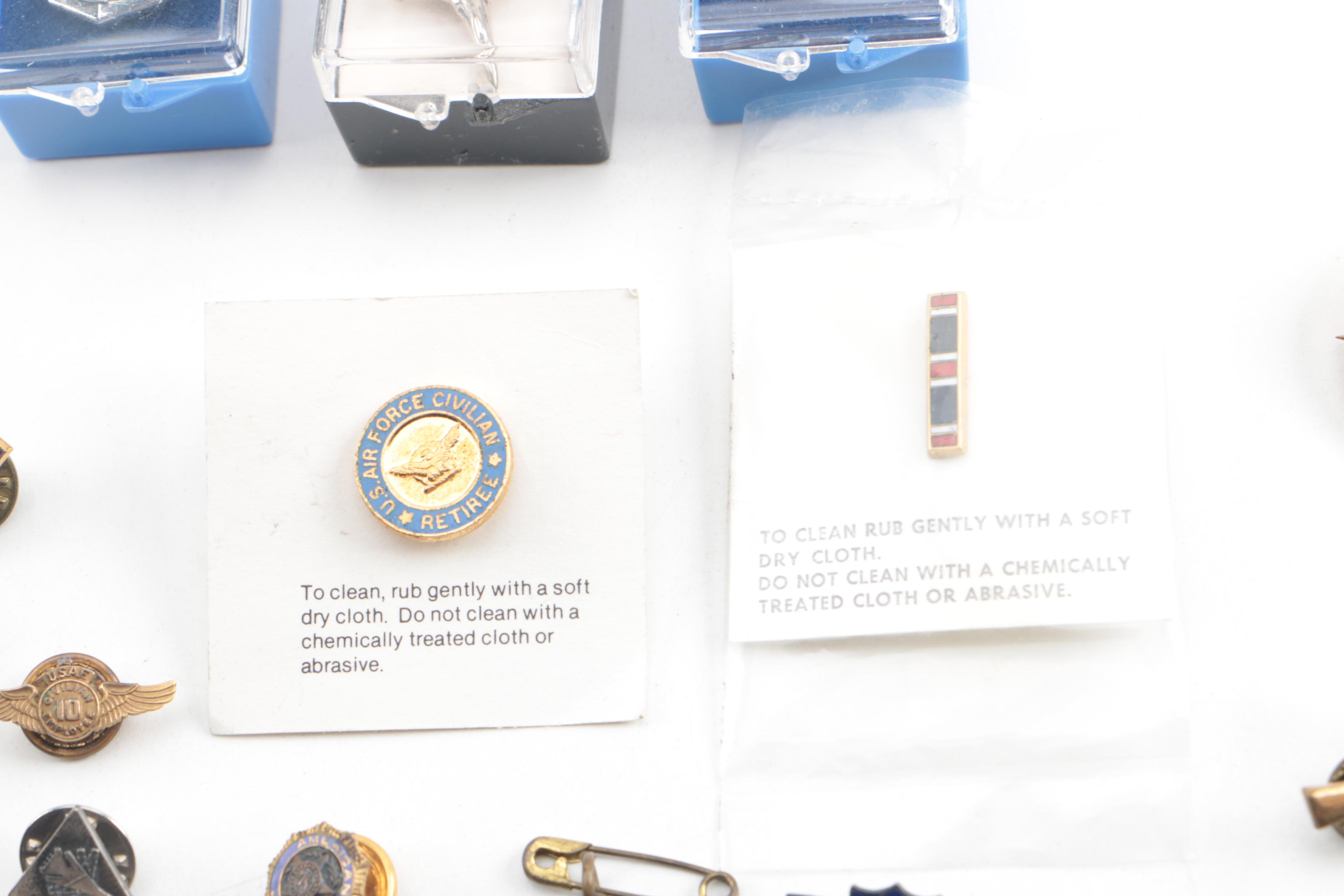 Aerospace and Military Tie Pins and Chains