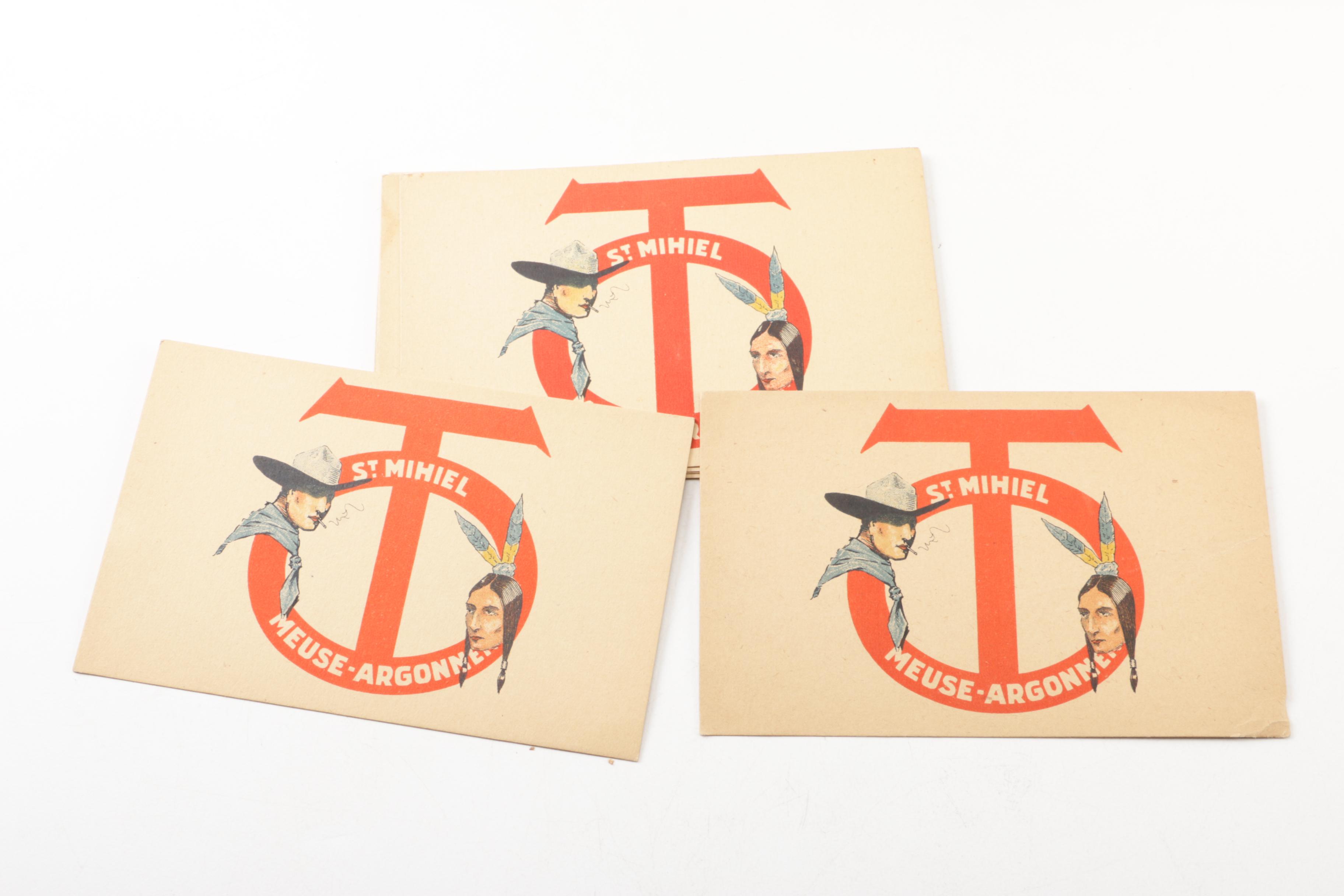 "History of the 90th Division" and Vintage 90th Division Postcards