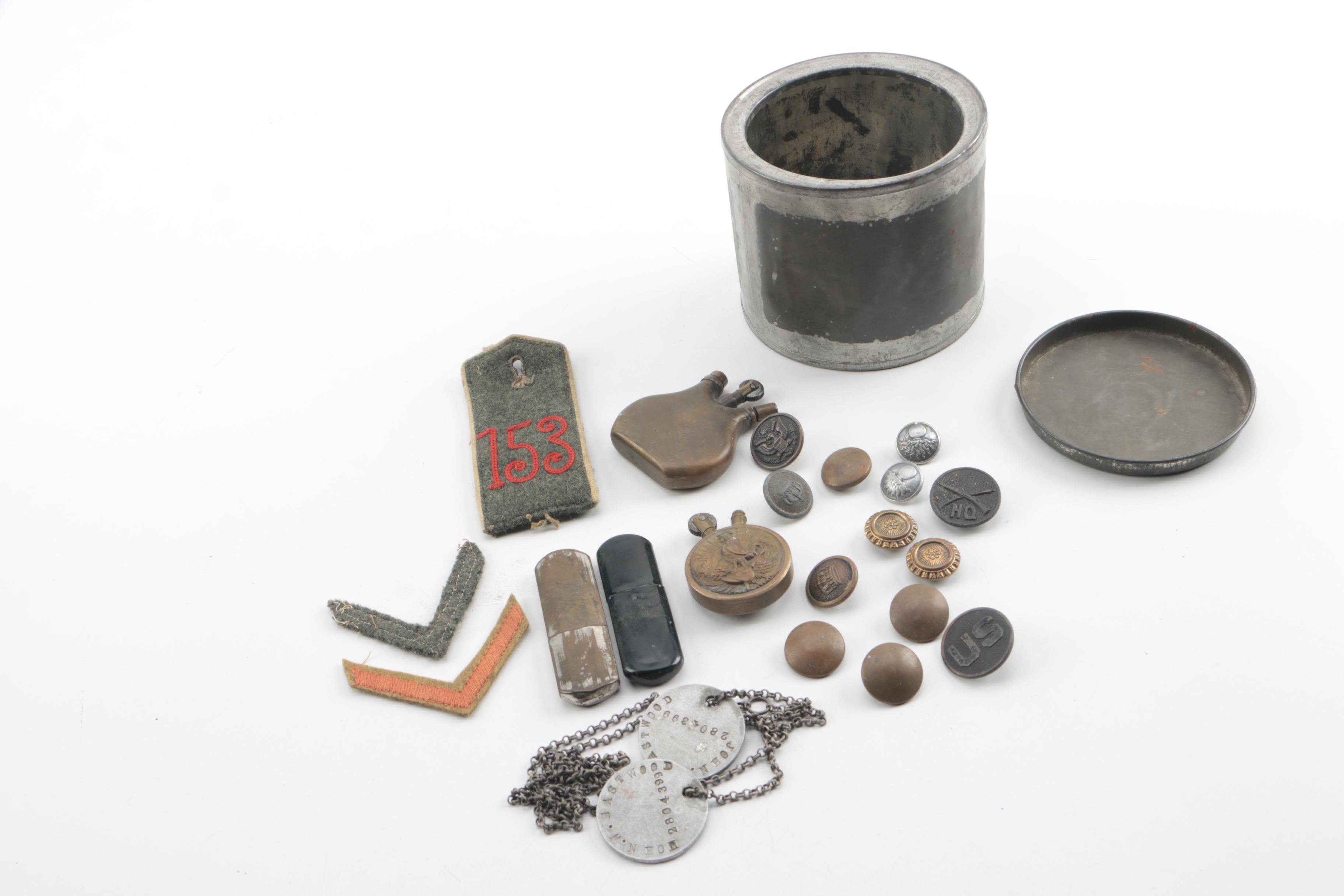 WWI American Dog Tags, Early 20th Century Postcard Books and More