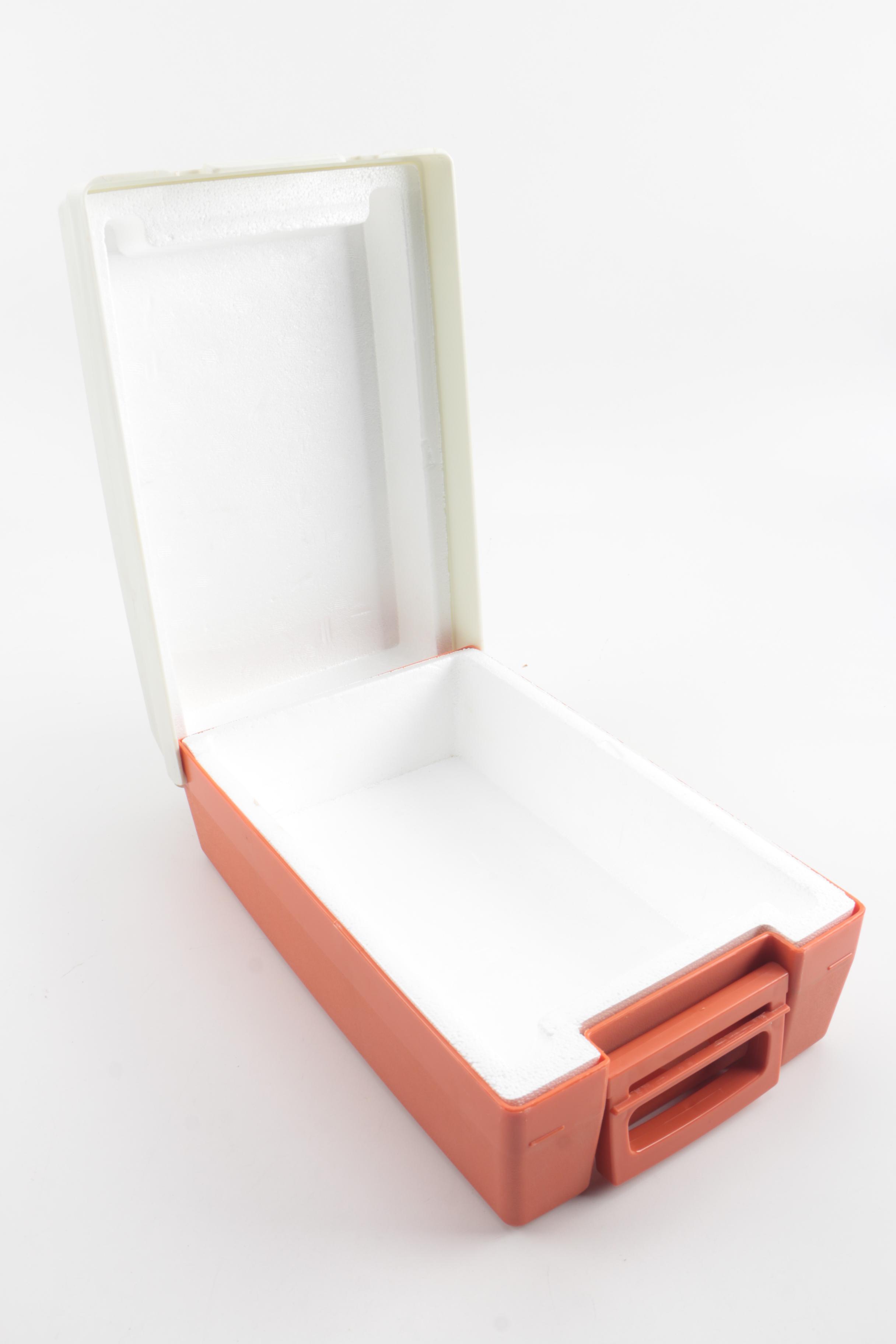 Vintage Tennis, Ping Pong, and Badminton Equipment and Cooler