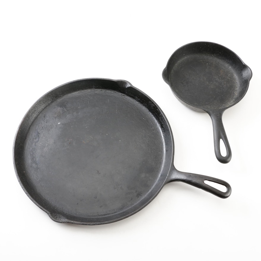 Griswold Cast Iron Skillet and Griddle