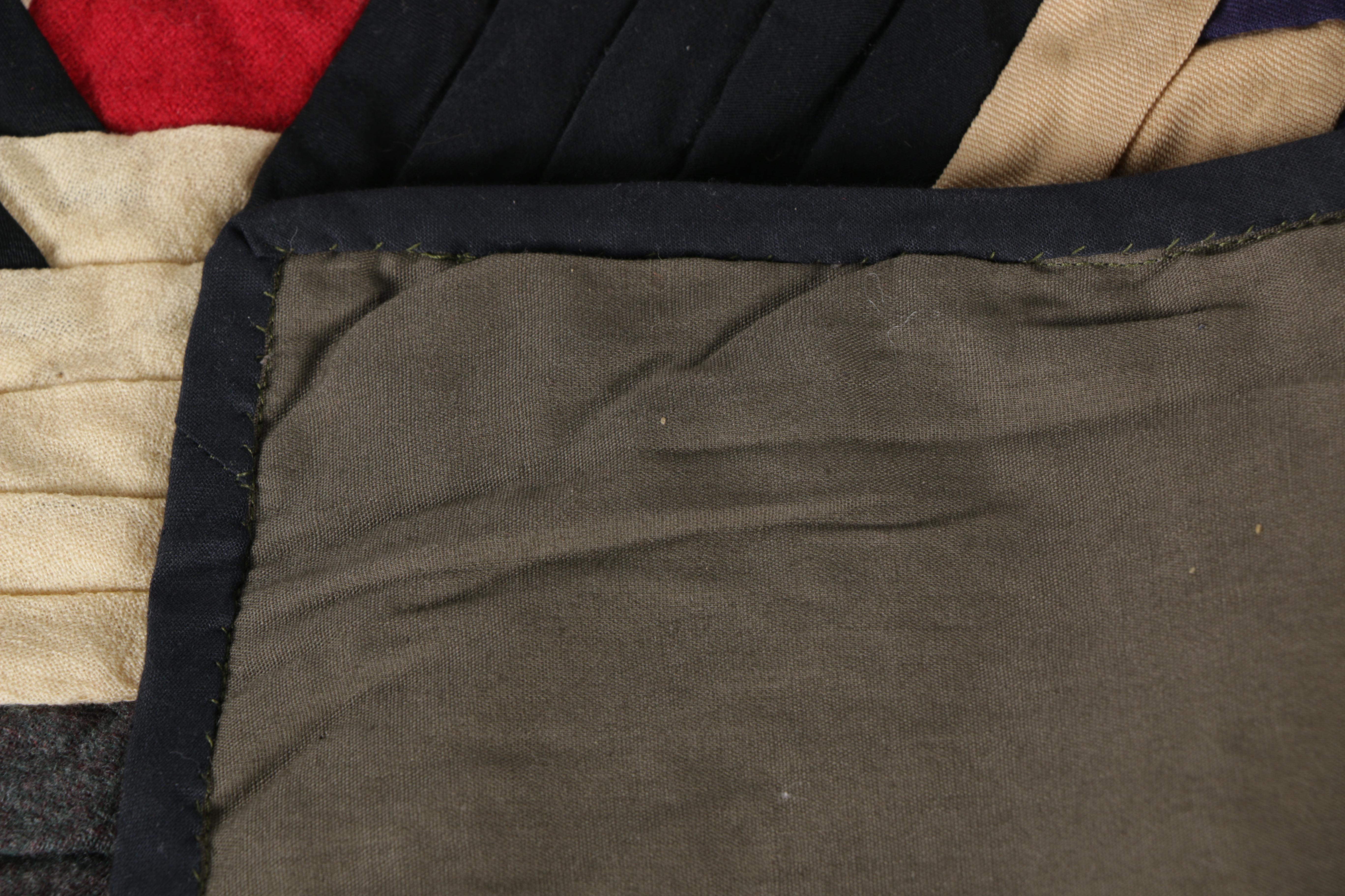 Antique Handmade "Log Cabin Pineapple" Quilt