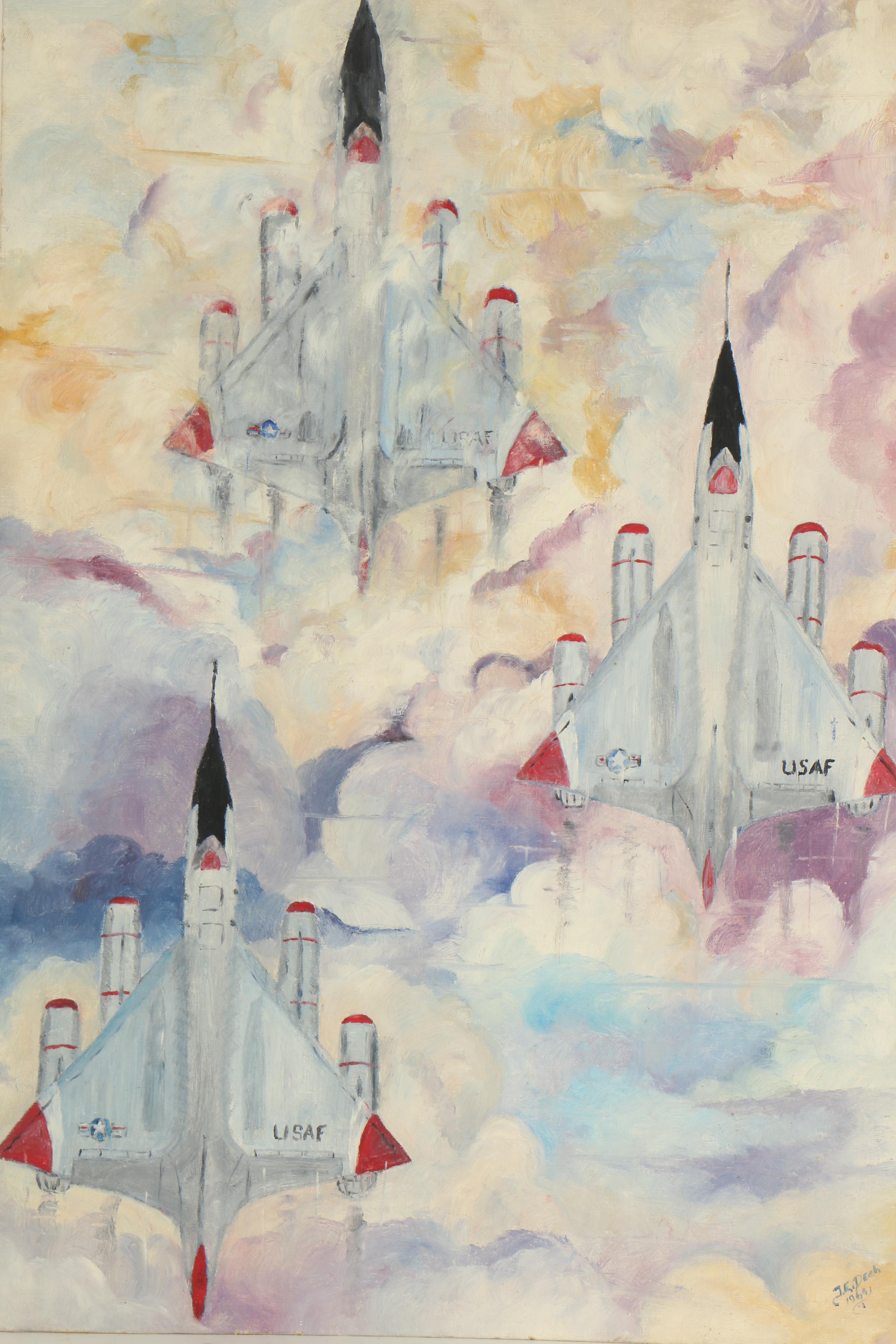 J. E. Dech Oil Painting