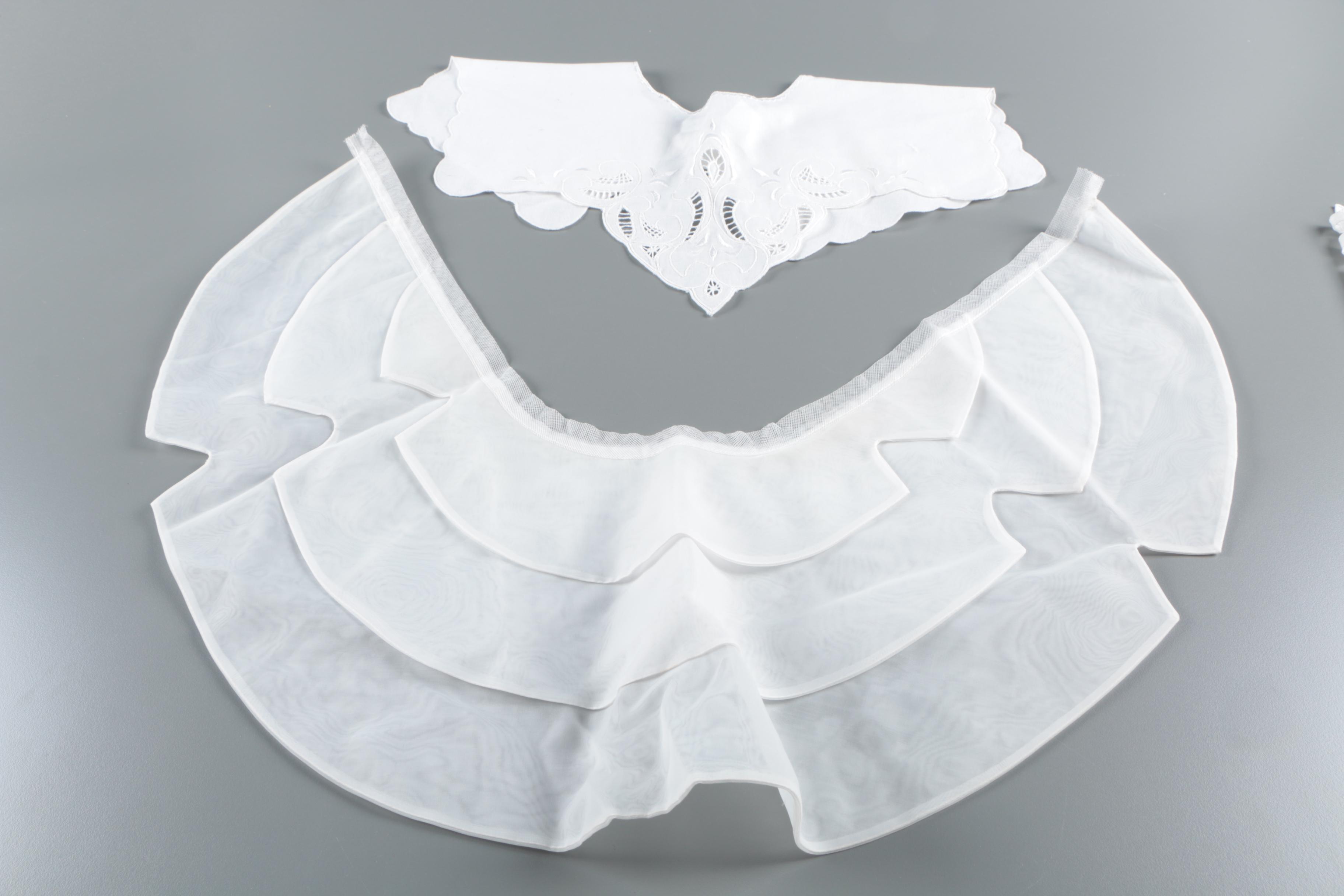 White Lace Collars and Crocheted Accessories