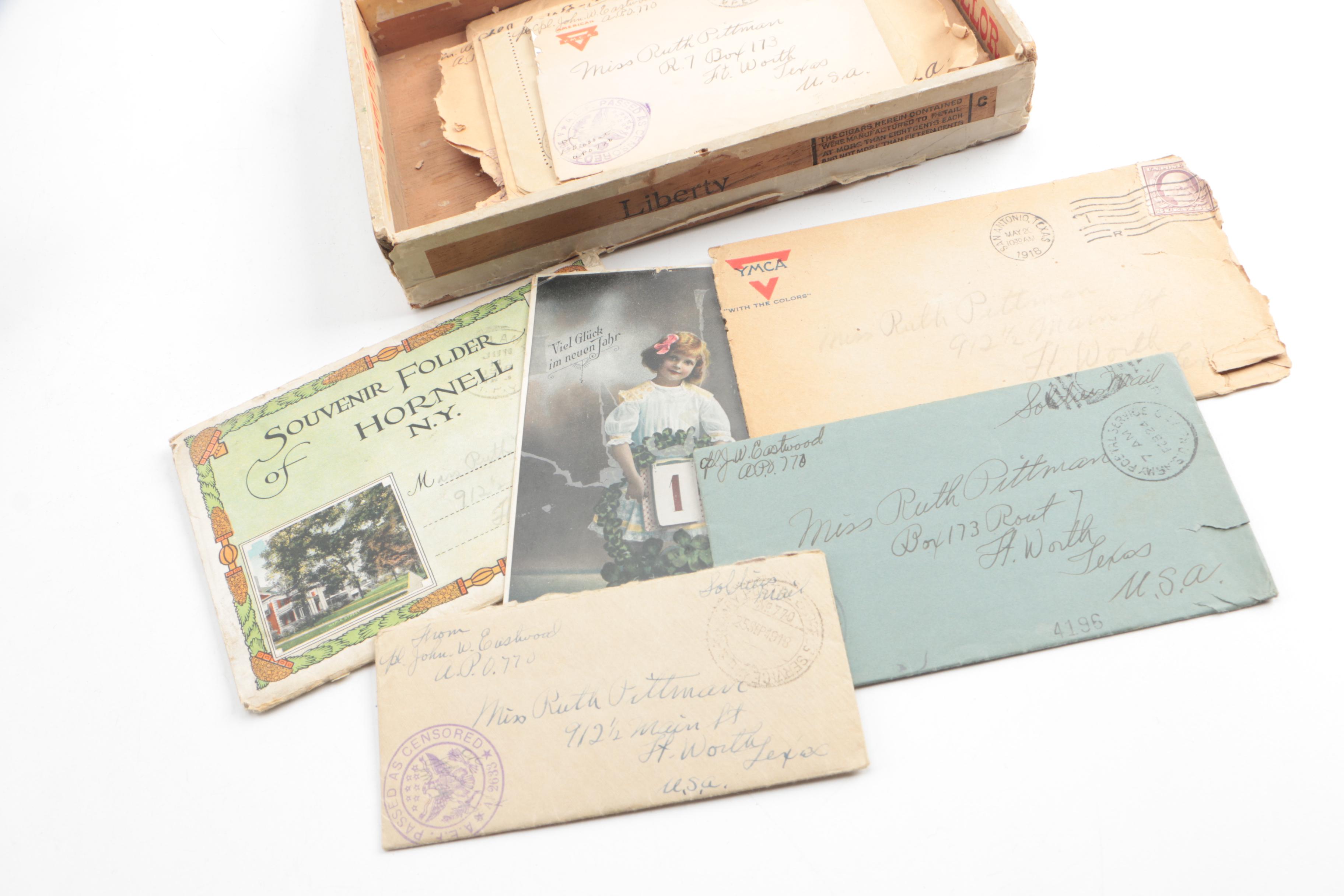 WWI Uniform with Letters to Home, Printing Plates and More