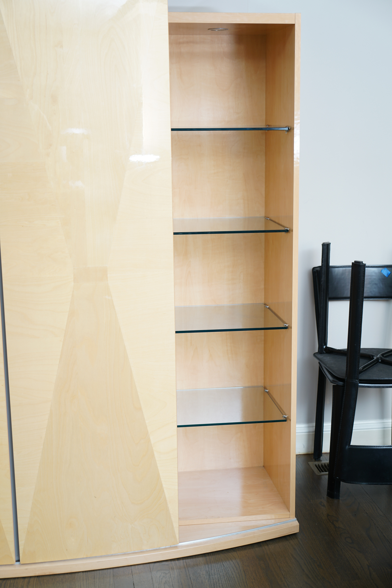 Contemporary Maple Laminate Entertainment Armoire