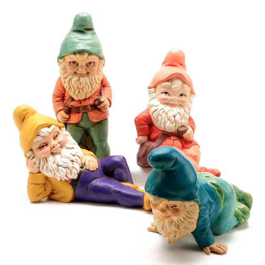 Hand-Painted Ceramic Garden Gnomes