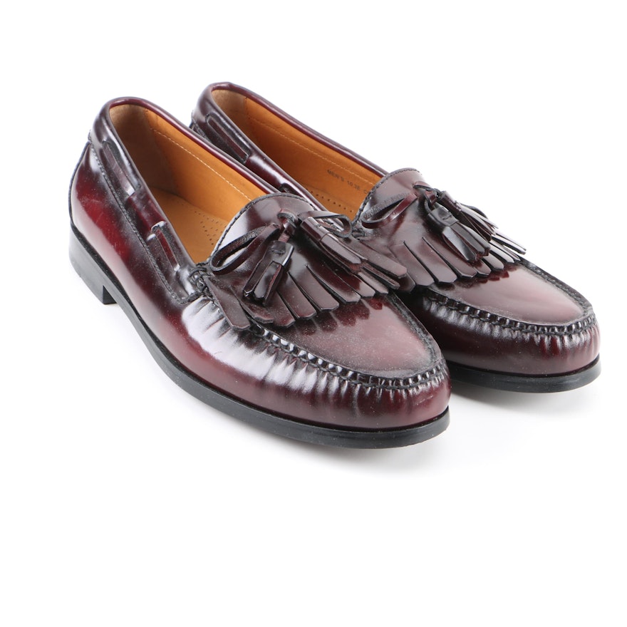 Men's Cole Haan Brown Leather Tassel Loafers