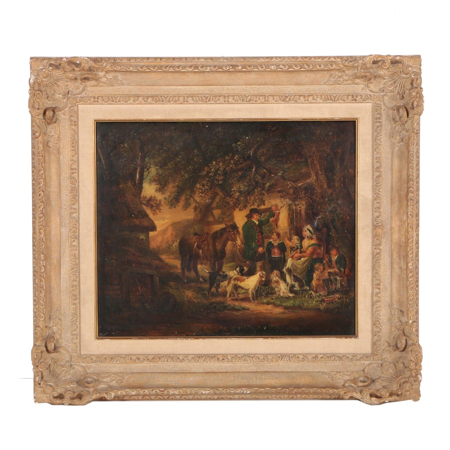 18th Century Oil Painting Attributed to George Morland