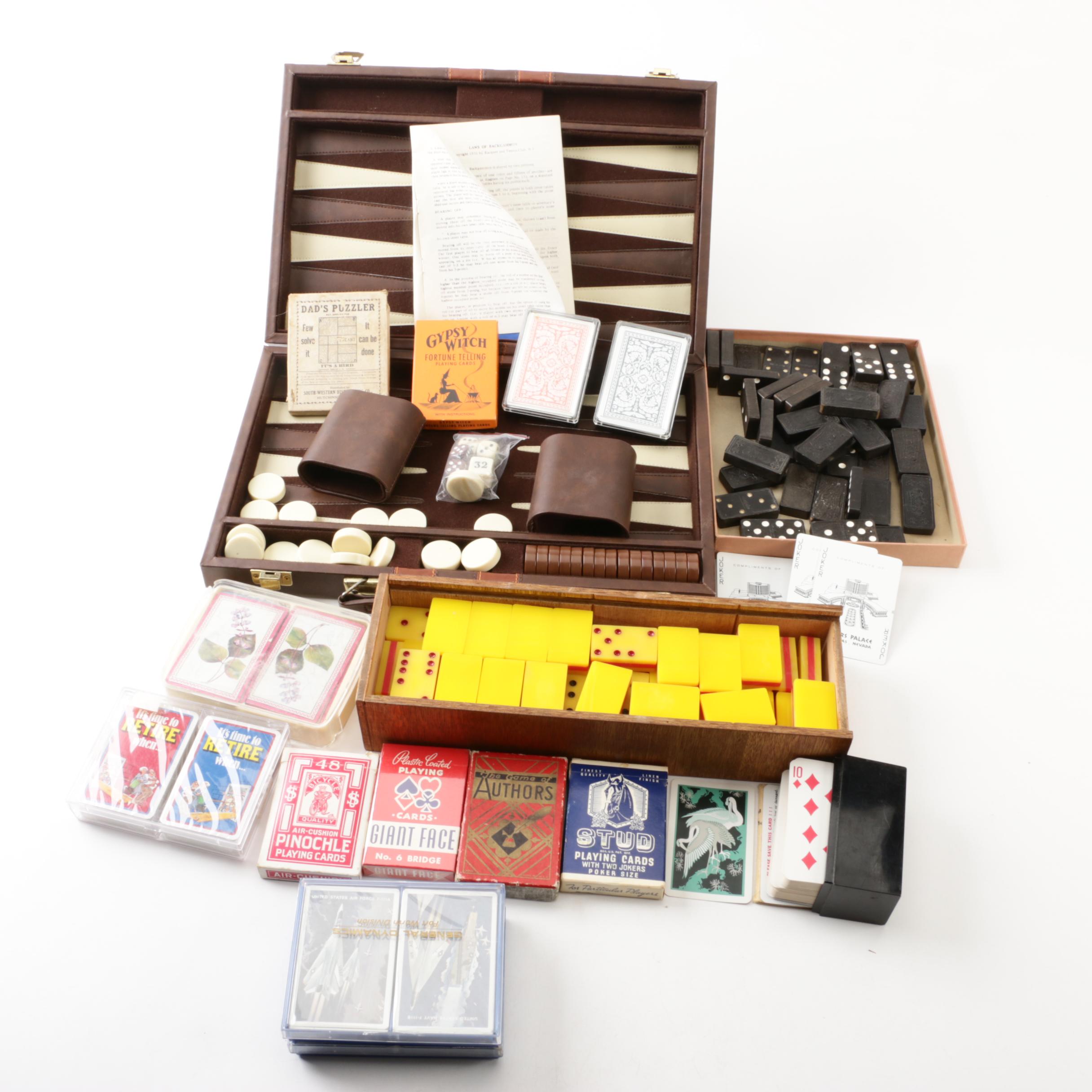 Backgammon, Dominoes, and Card Games