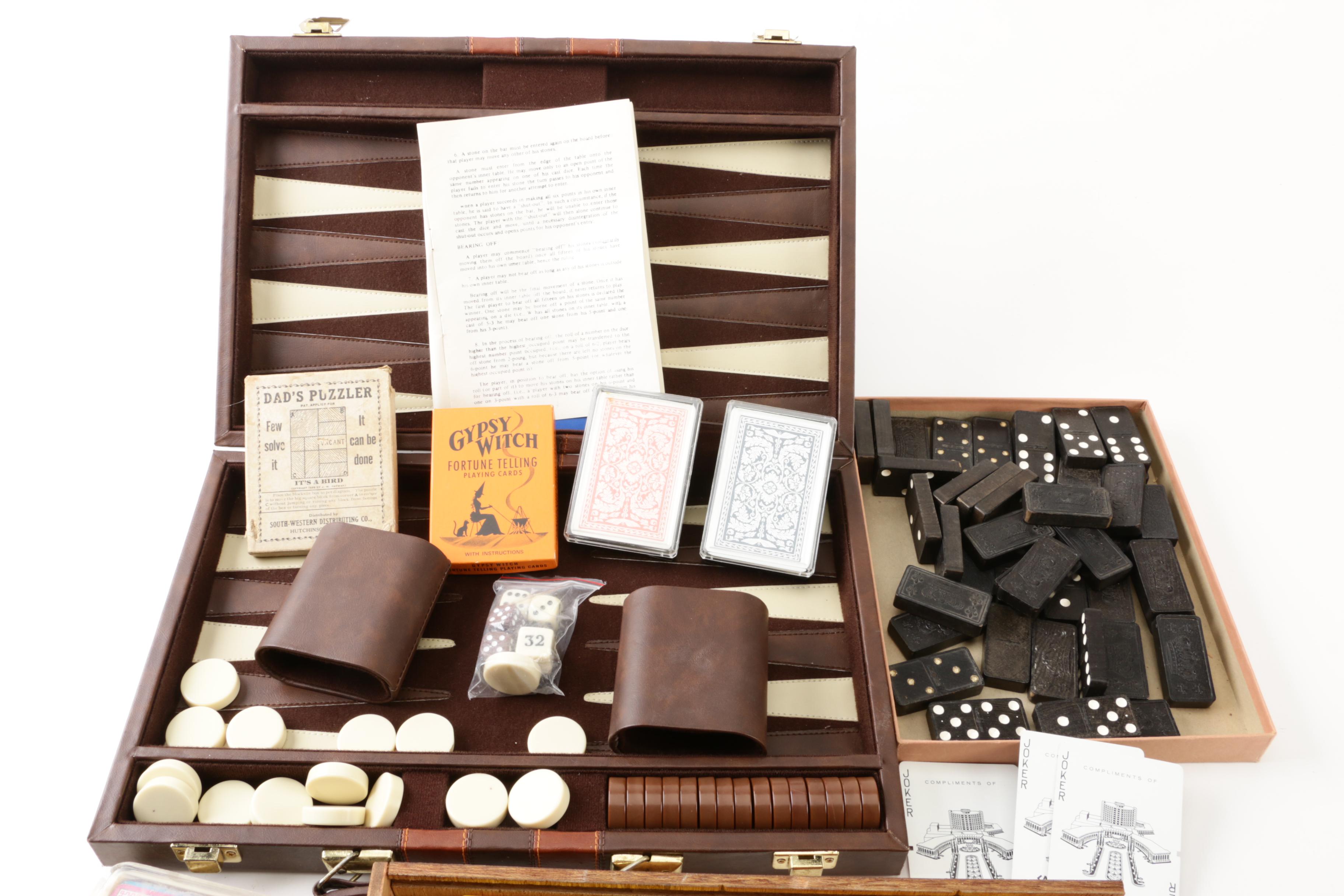 Backgammon, Dominoes, and Card Games
