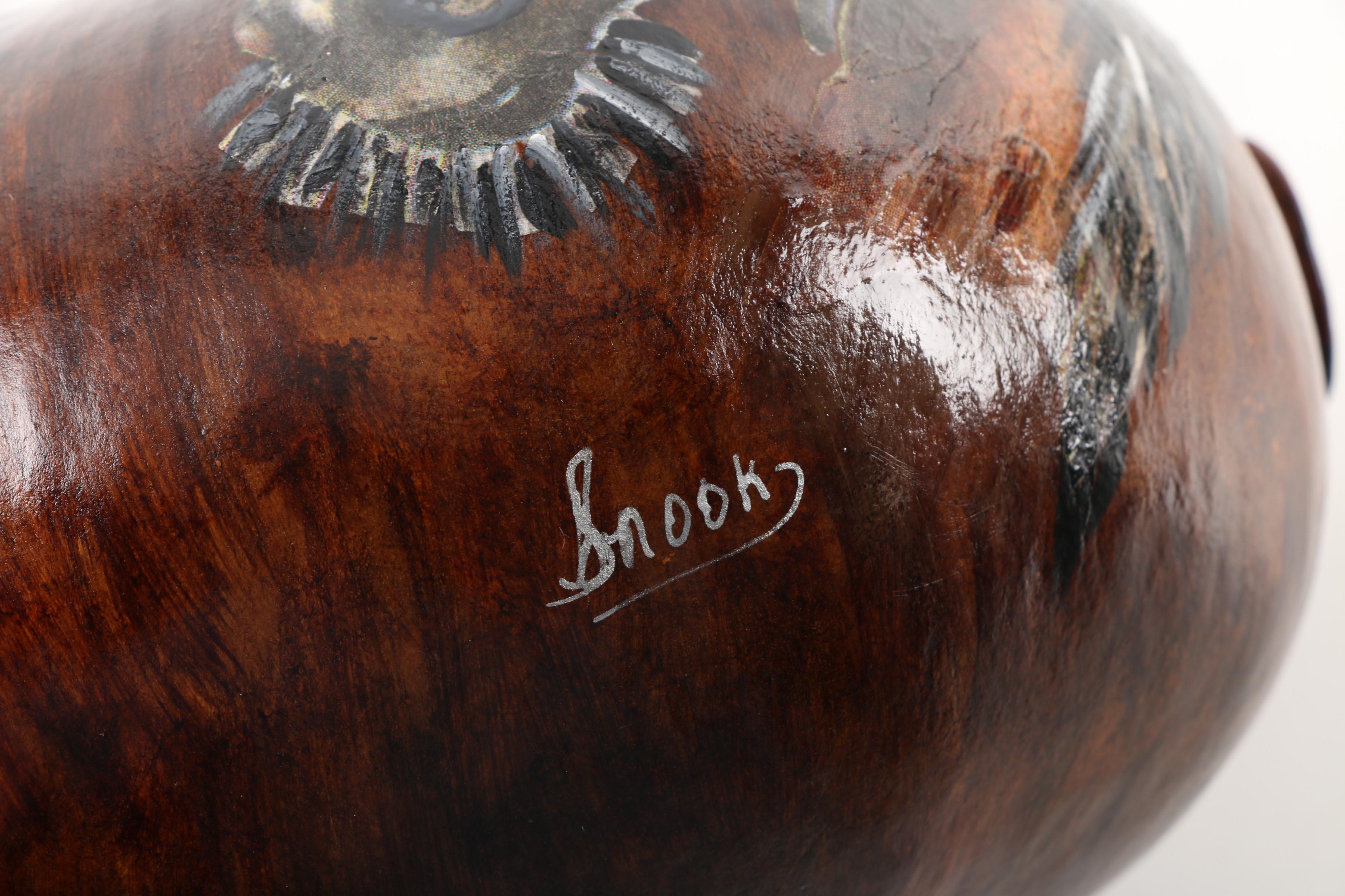 Snook 'n' Company Hand-Decorated and Signed "Beautiful Stallion" Gourd Handbag