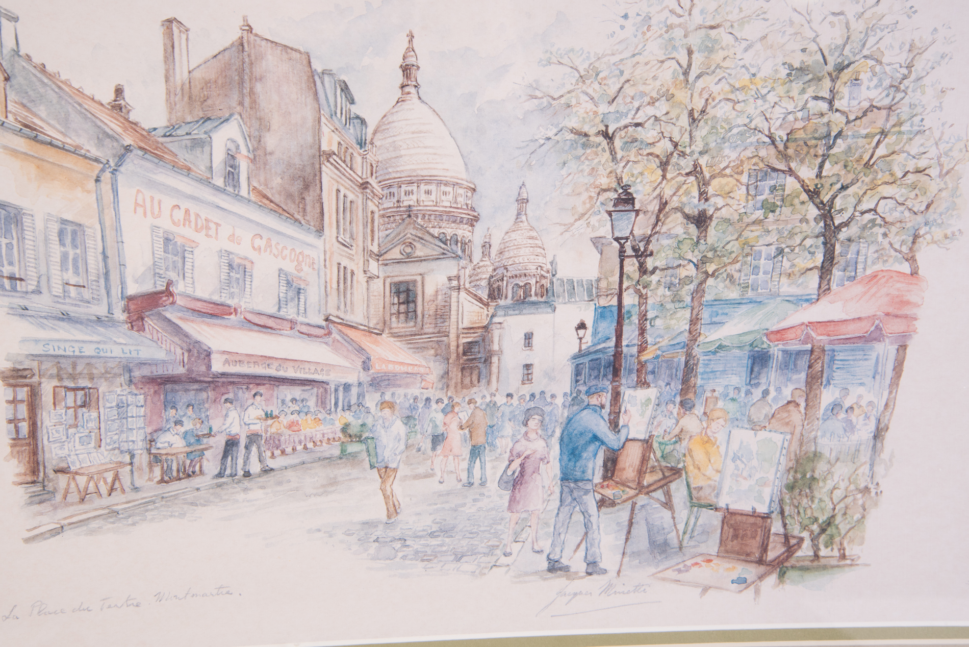 After Jacques Minetti Offset Lithographs Paris