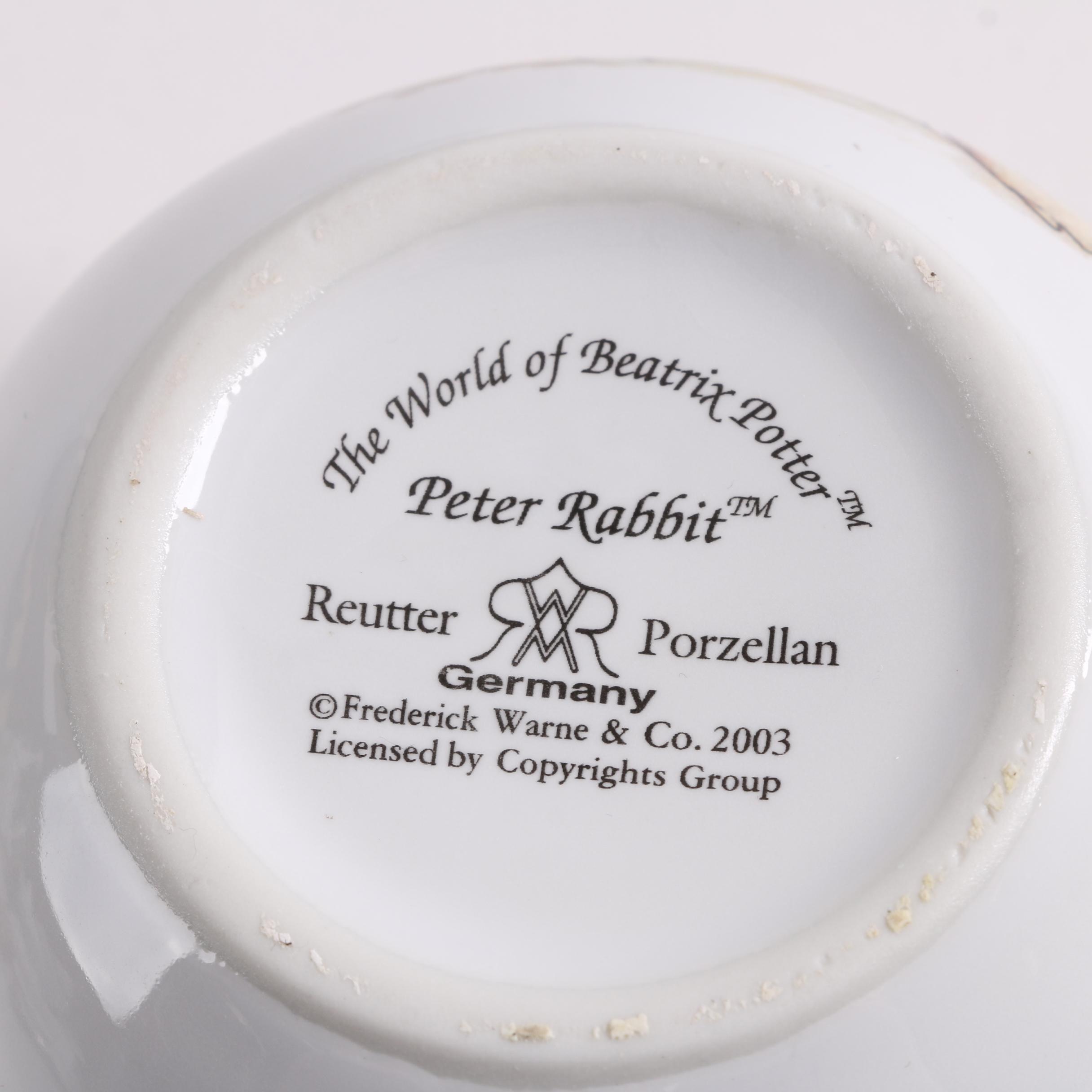 Contemporary Reutter Porcelain "Peter Rabbit" Tea Set