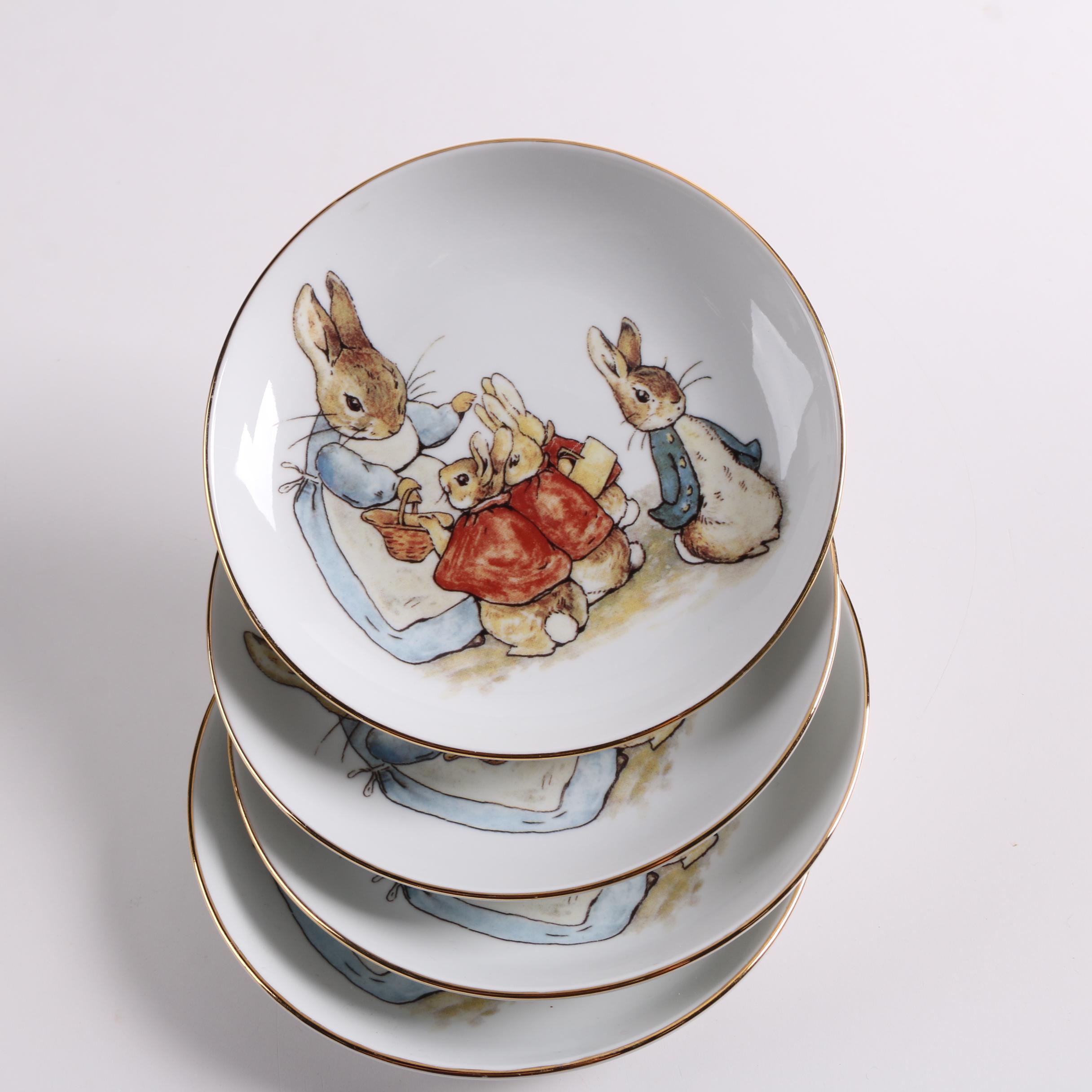 Contemporary Reutter Porcelain "Peter Rabbit" Tea Set