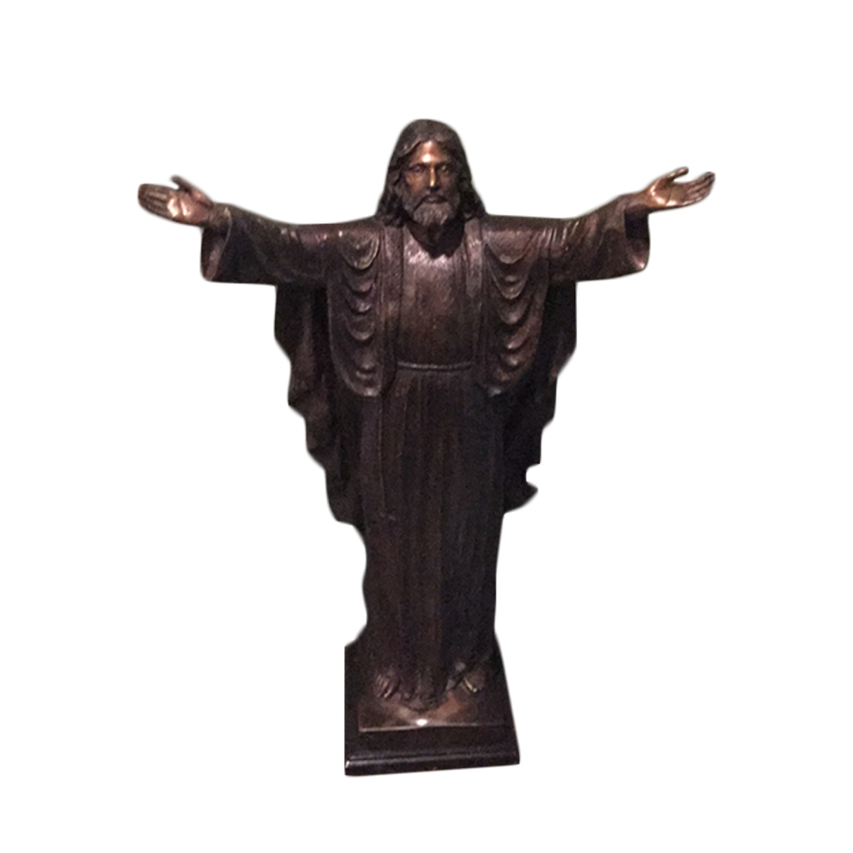 Bronze Tone Sculpture of Jesus