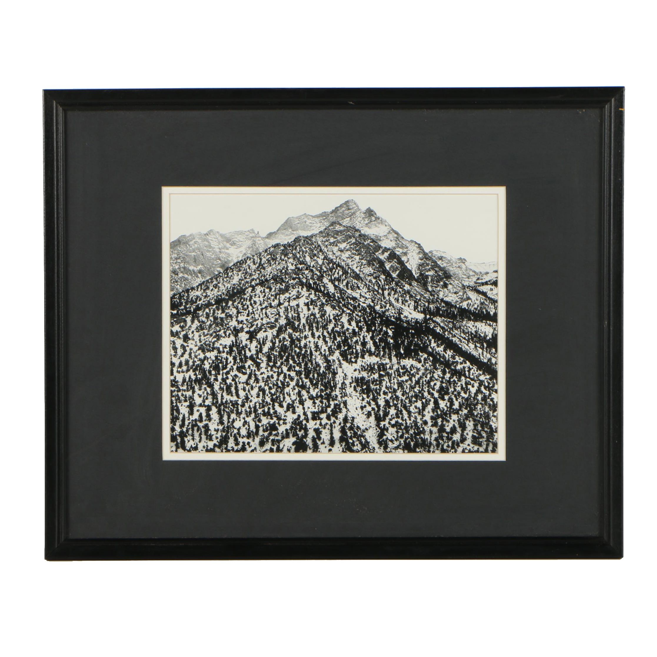 Offset Lithograph after Ansel Adams "Lone Pine Peak"