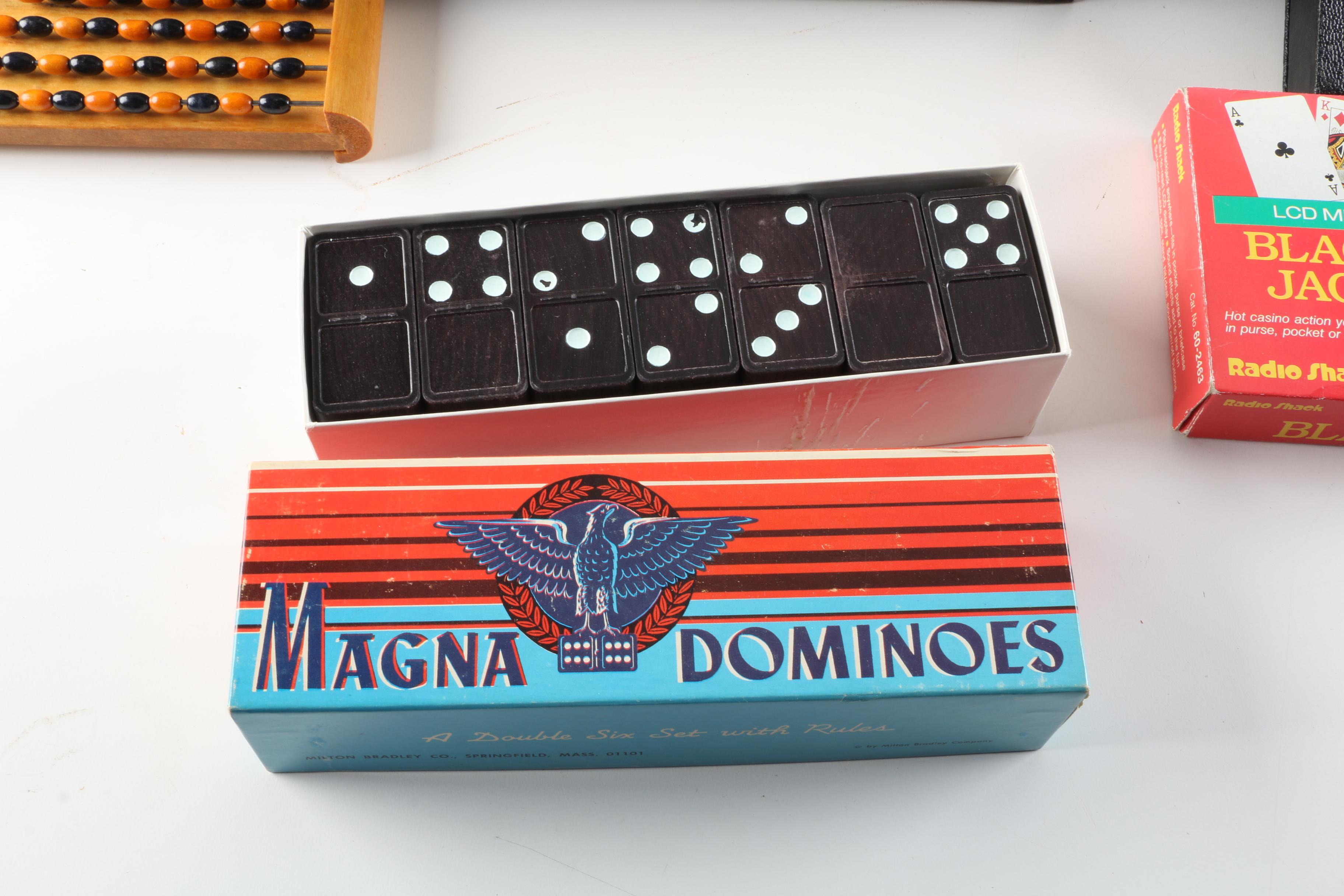 Board Games, Card Games, and Accessories Including Poker Chips