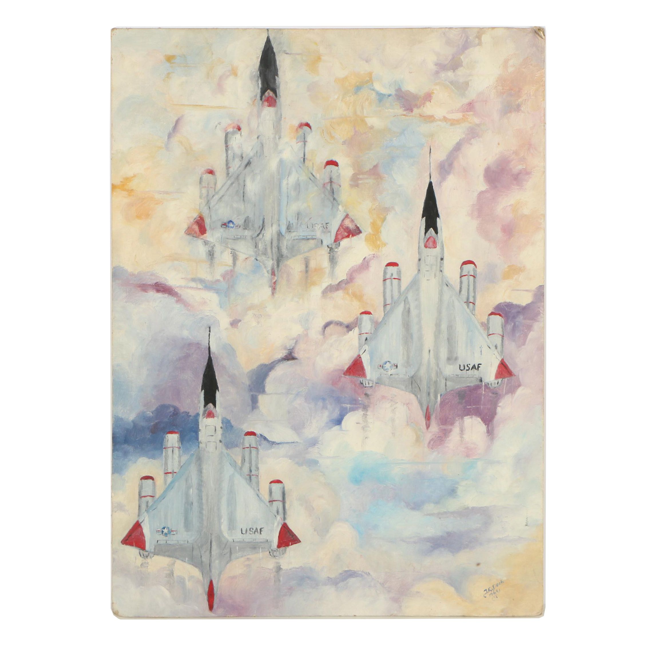 J. E. Dech Oil Painting